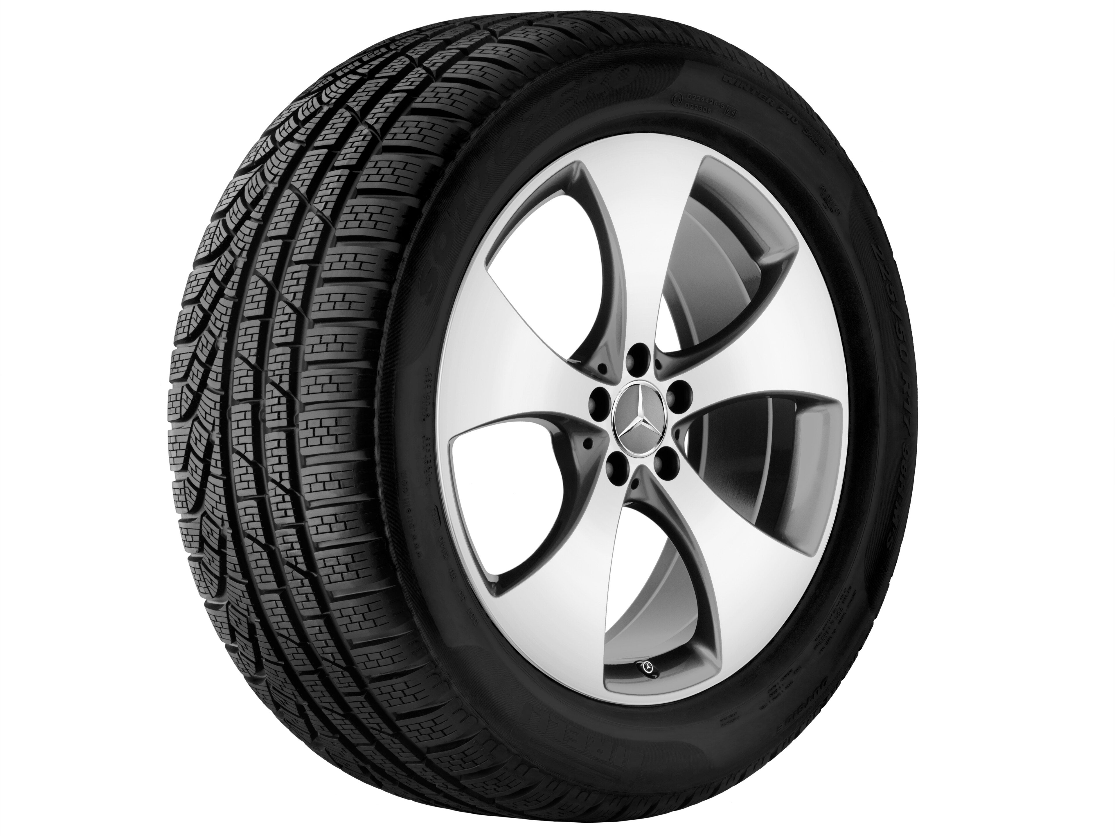 5-Speichen-Rad, 53,3 cm (21 Zoll), glanzgedre