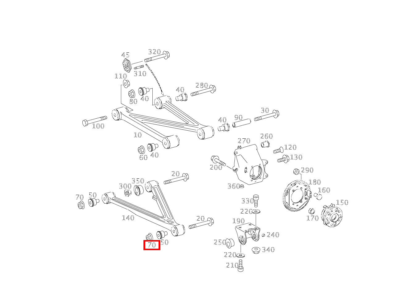 Mutter HINTEN UNTEN; M14X1.5 SLR McLaren Roadster 199