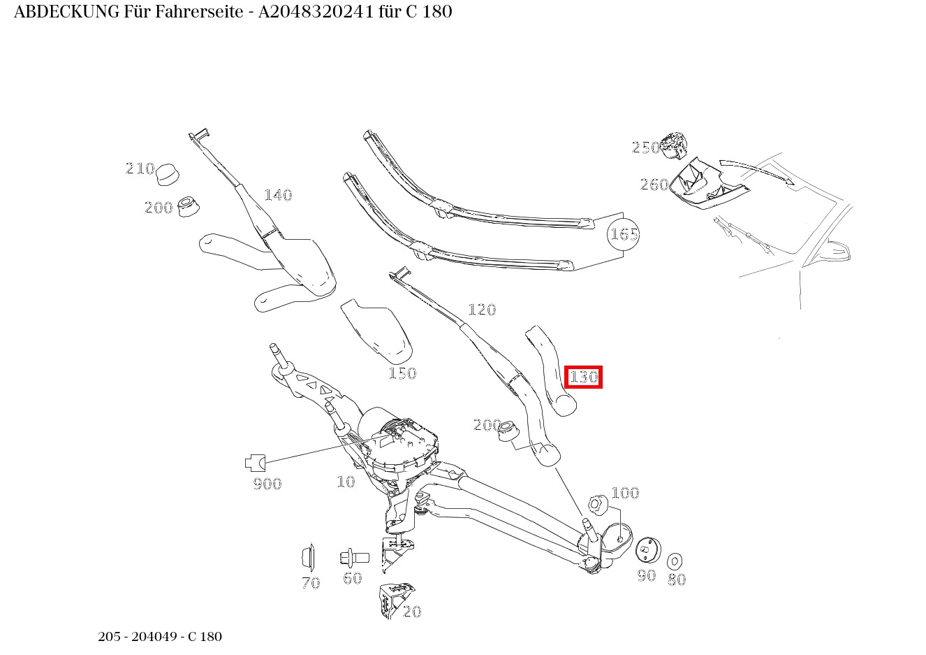 Abdeckung Für Fahrerseite C 180 205 Abdeckung Für Fahrerseite C 180 205