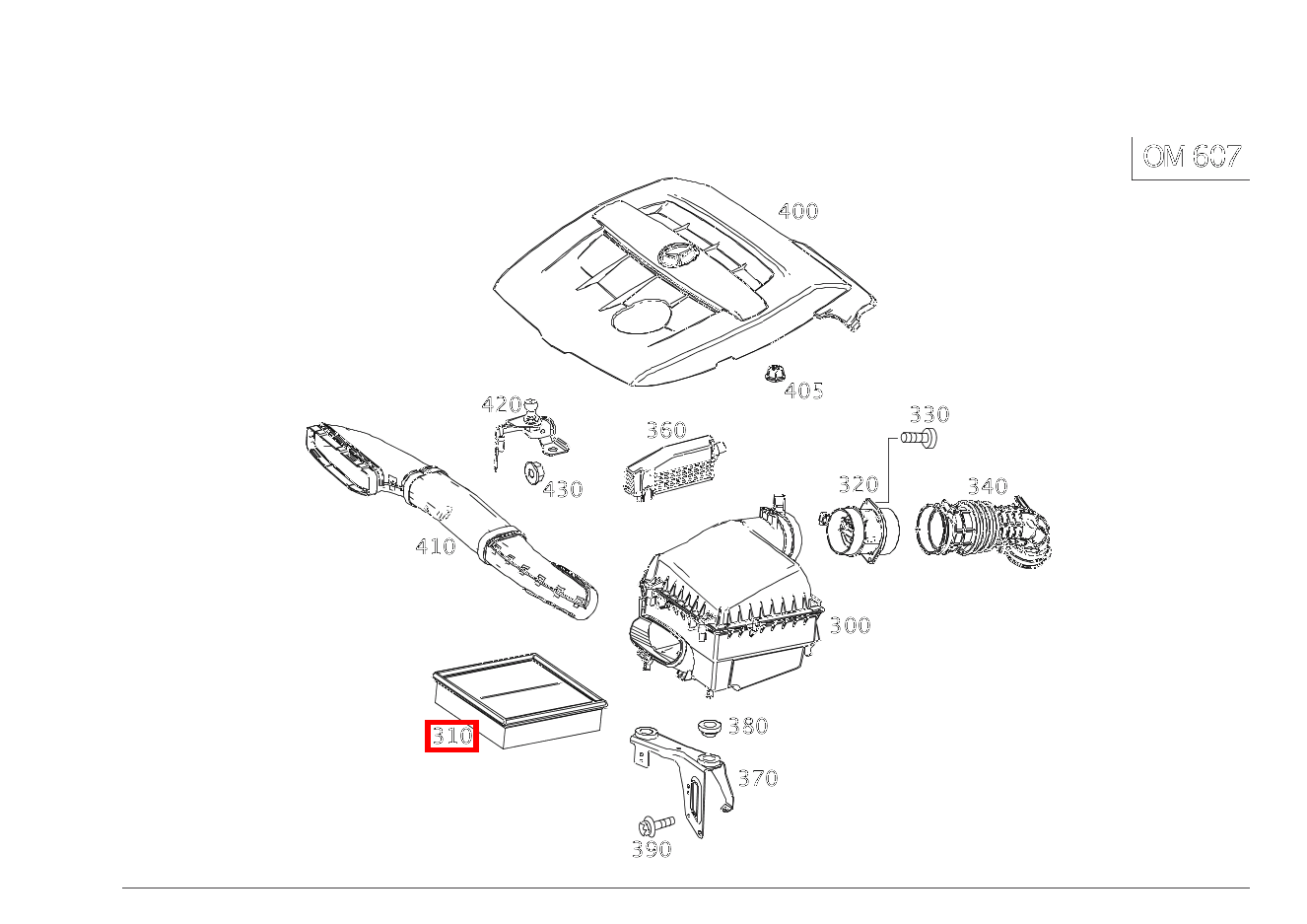 Luftfiltereinsatz ALSD A 180 d BCA 176 Luftfiltereinsatz ALSD A 180 d BCA 176