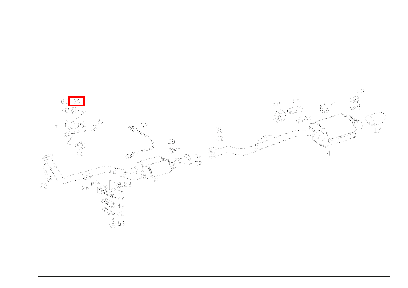 Tellerfeder AUSPUFFROHR VORN AN HALTER SLK230 170