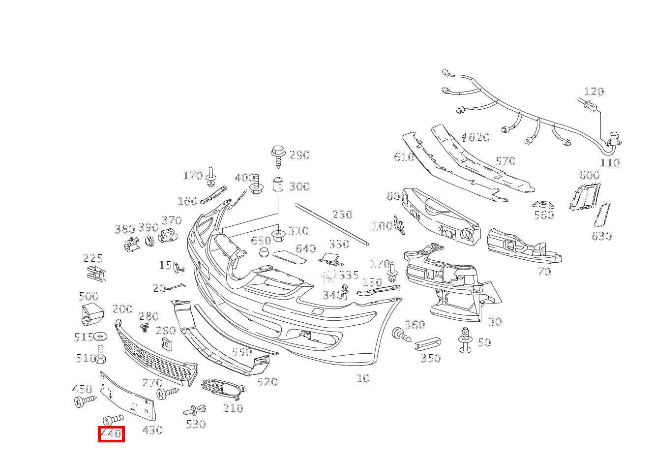 Sechsrundschraube BEFESTIGUNG KENNZEICHENBLENDE; 5X16 SLK 55 AMG Roadster 171