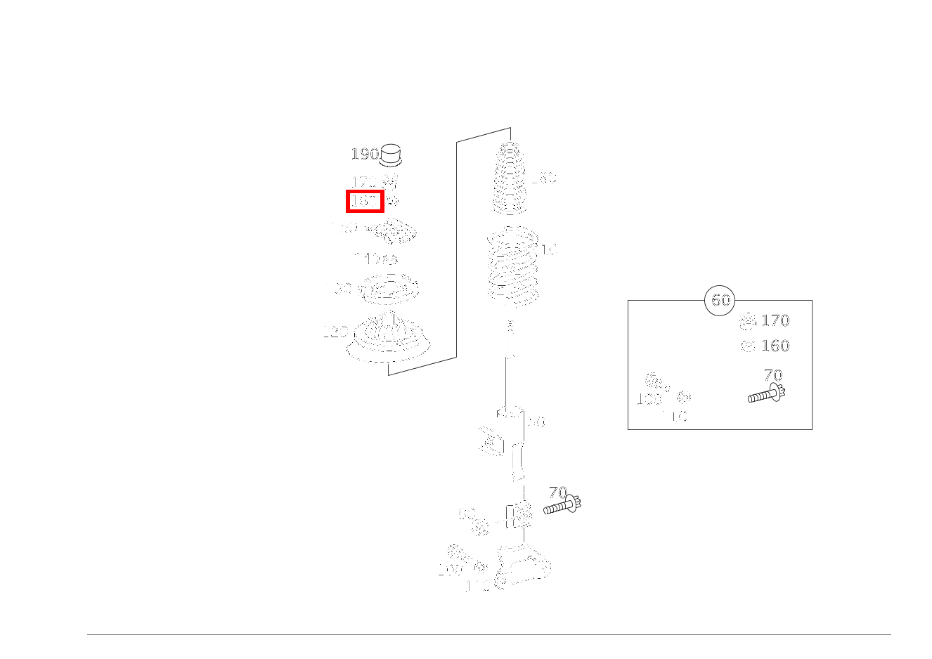 Scheibe DAEMPFERBEIN AN GUMMILAGER CLK 63 AMG Cabriolet 209