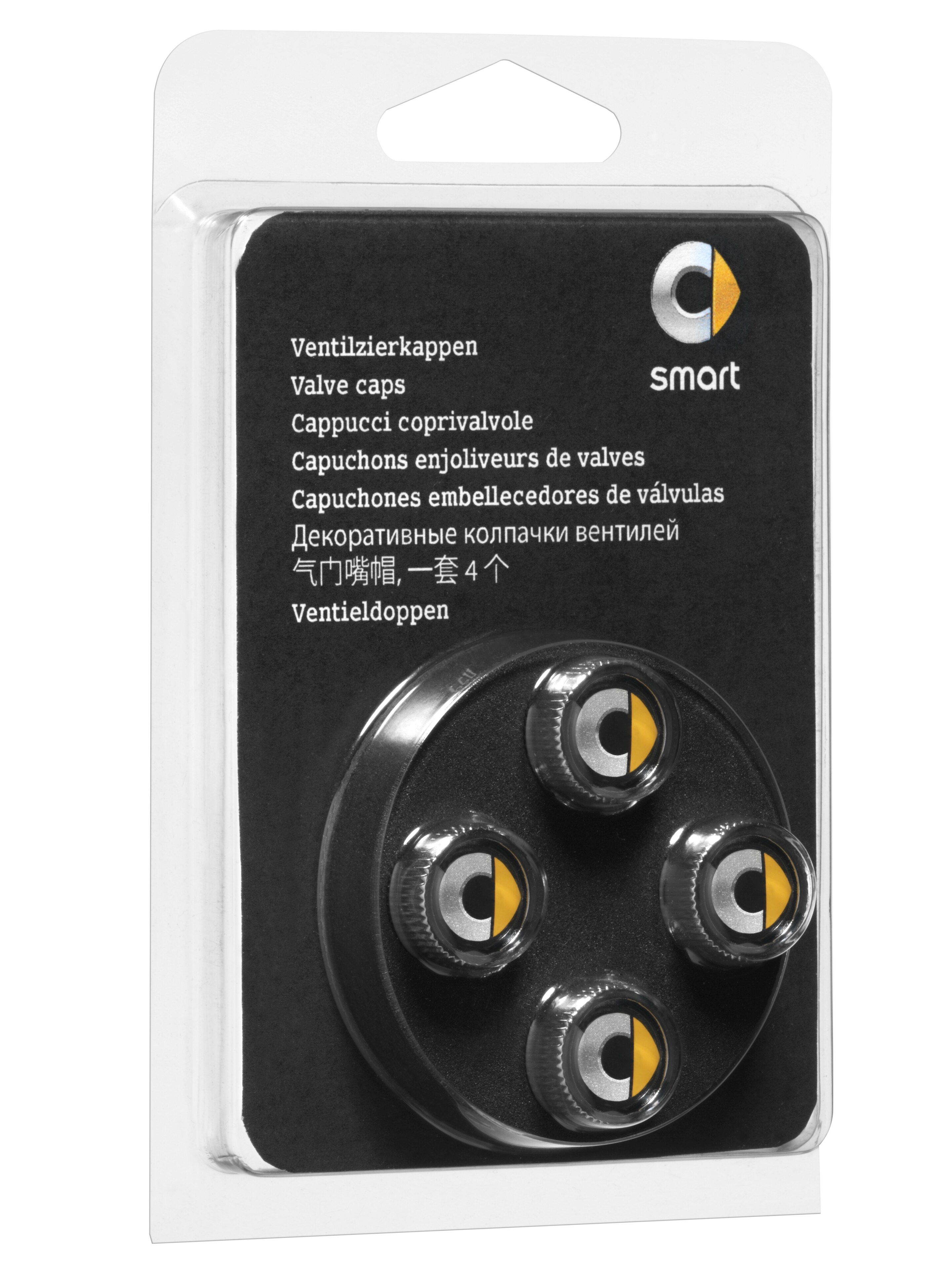 Mercedes-Benz - Ventilzierkappe, Set, 4-teilig, smart Ventilzierkappe, Set, 4-teilig, smart