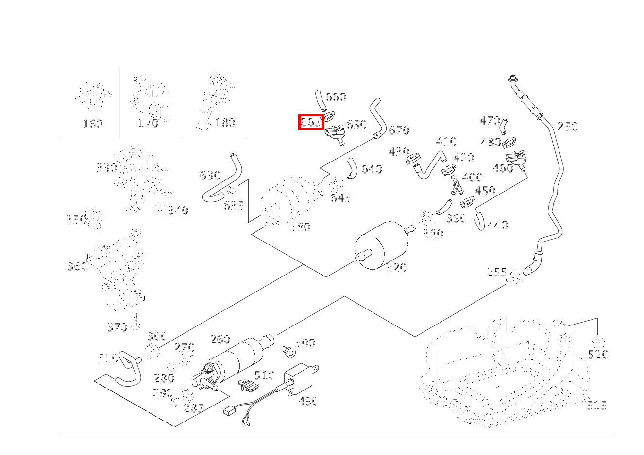 Schlauchschelle SCHLAUCH AN KRAFTSTOFFLEITUNG; 13-14.5 MM CL 65 AMG Coupé 215