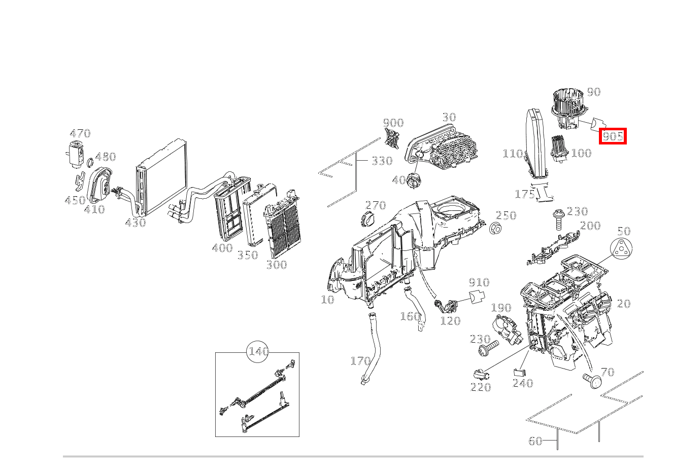 Steckhülsengehäuse UMLUFTEINHEIT A32; 2-PIN MCP6.3 E350 CDI 4M 212