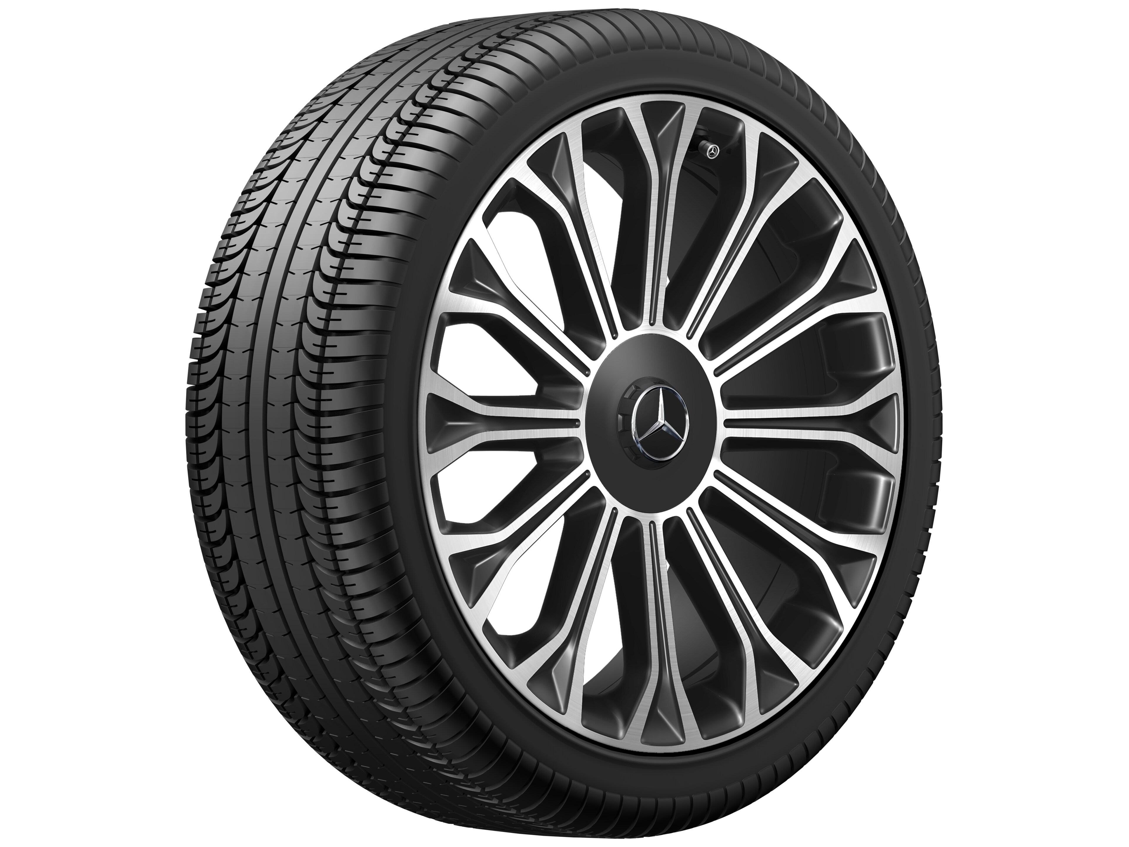 12-Speichen-Rad, 50,8 cm (20 Zoll), glanzgedr