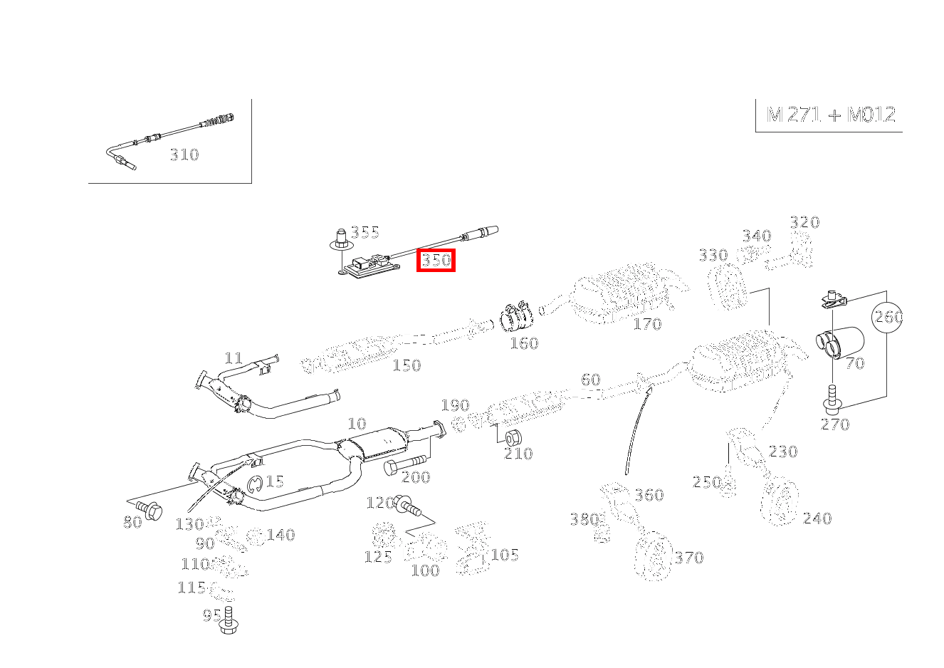 Nox-Sensor NOX-SENSOR NACH KATALYSATOR C 200 KOMP DE (CL) 203