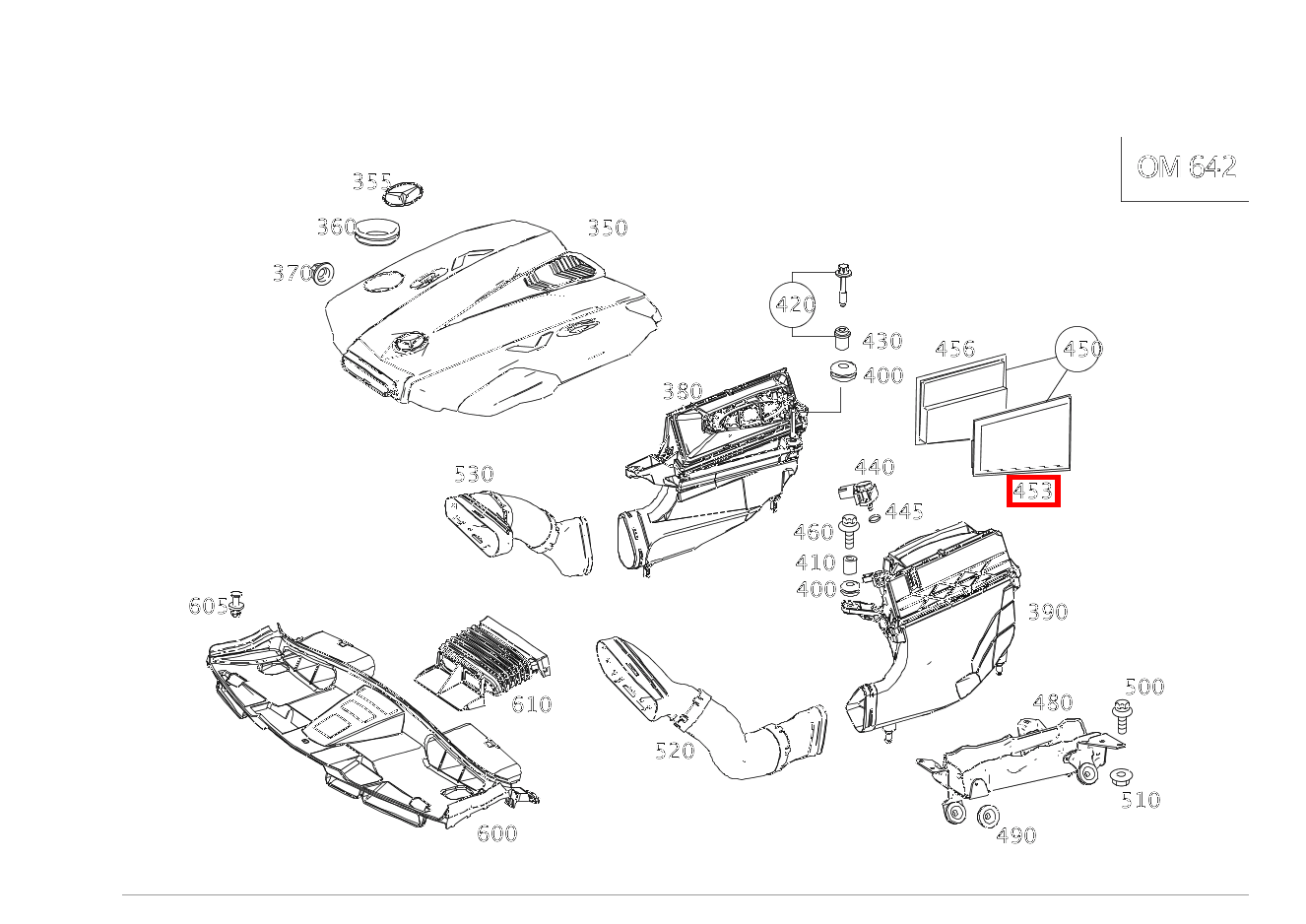 Luftfiltereinsatz LINKS E350CDI BE 212
