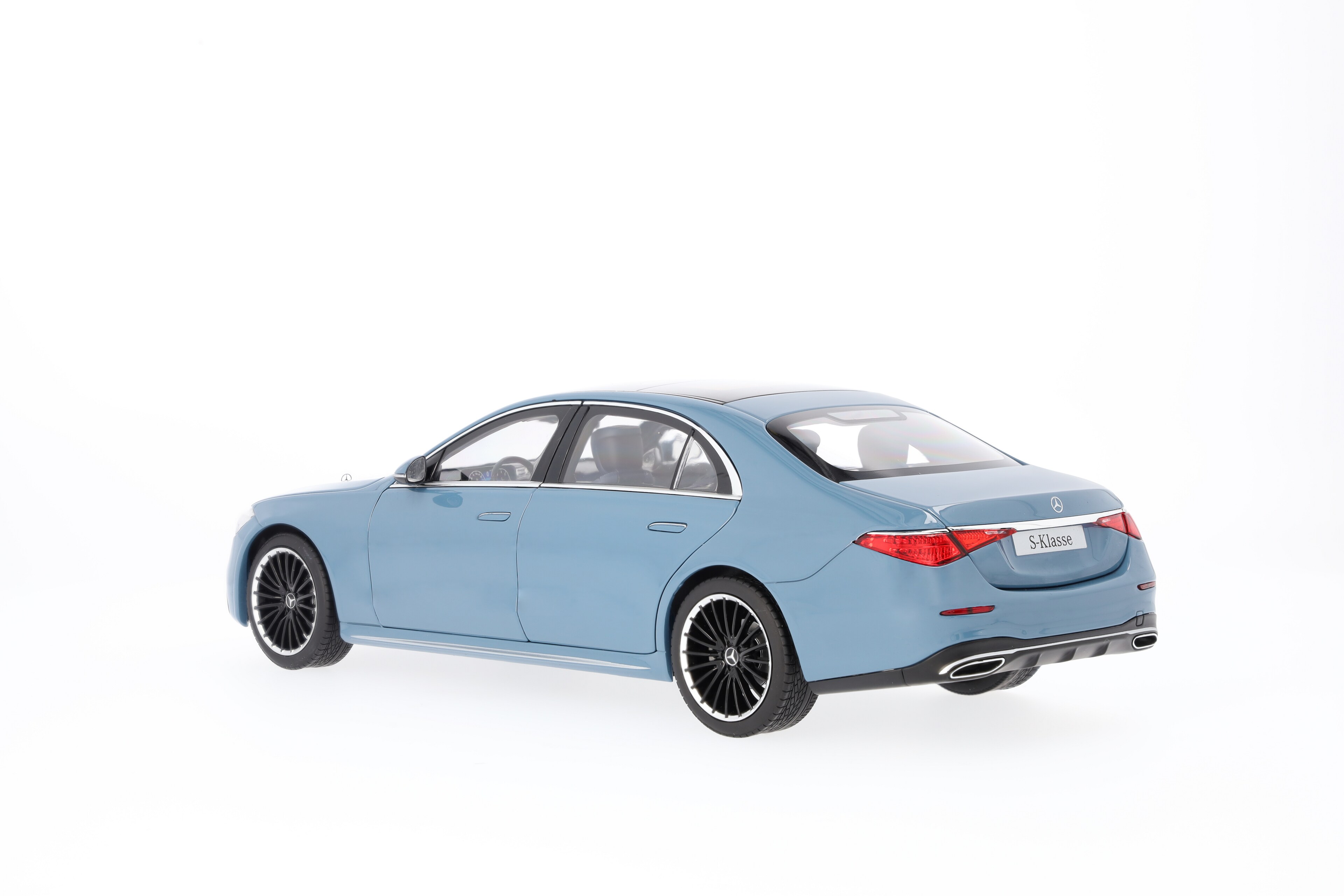 Mercedes-Benz - S-Klasse, Limousine Langversion, V223 MANUFAKTUR vintageblau uni, Norev, 1:18