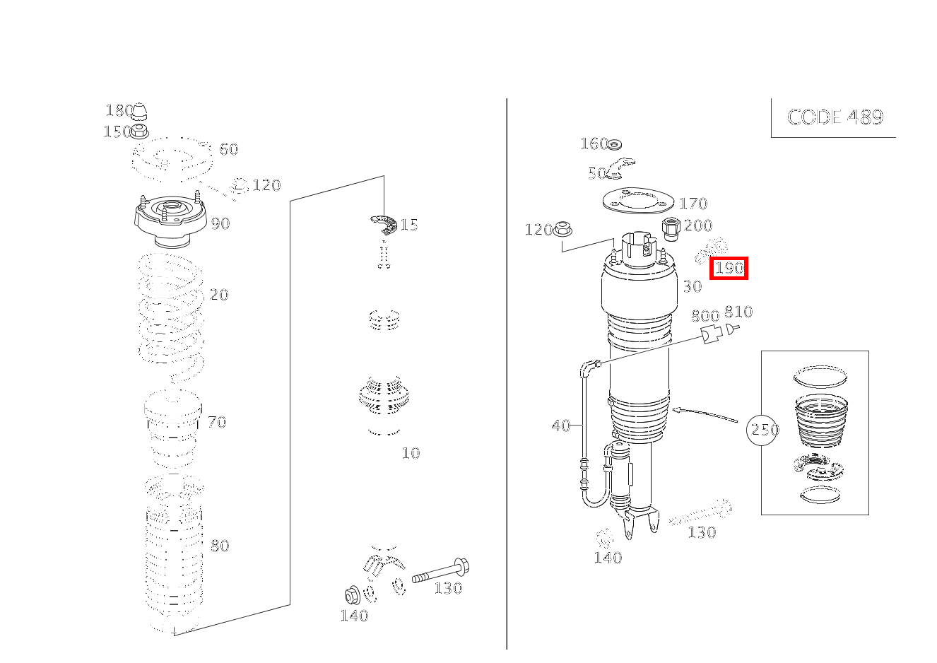 Verbindungsblech Druckluftanschluss E 220 CDI T-Modell 212