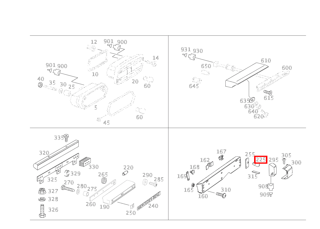 Glühlampe Kennzeichenleuchte G 300 CDI 461