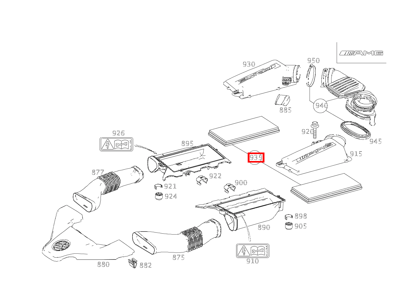 Filtereinsatz TEILESATZ E 63 AMG T-Modell 211 Filtereinsatz TEILESATZ E 63 AMG T-Modell 211