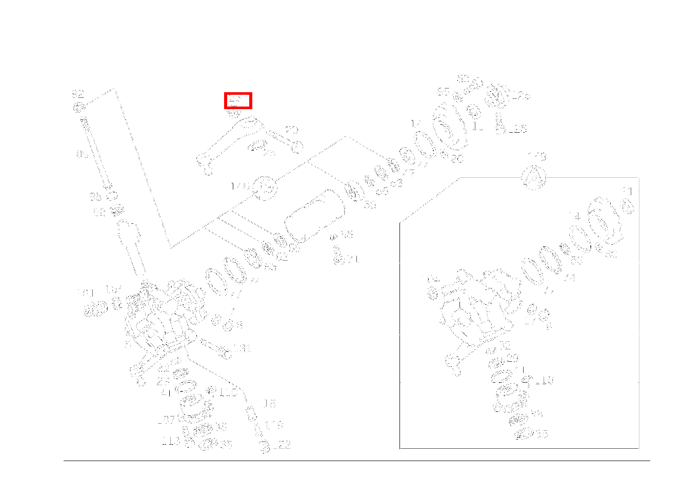 Sechskantmutter LENKSTOCKHEBEL AN LENKUNG SLK230 170