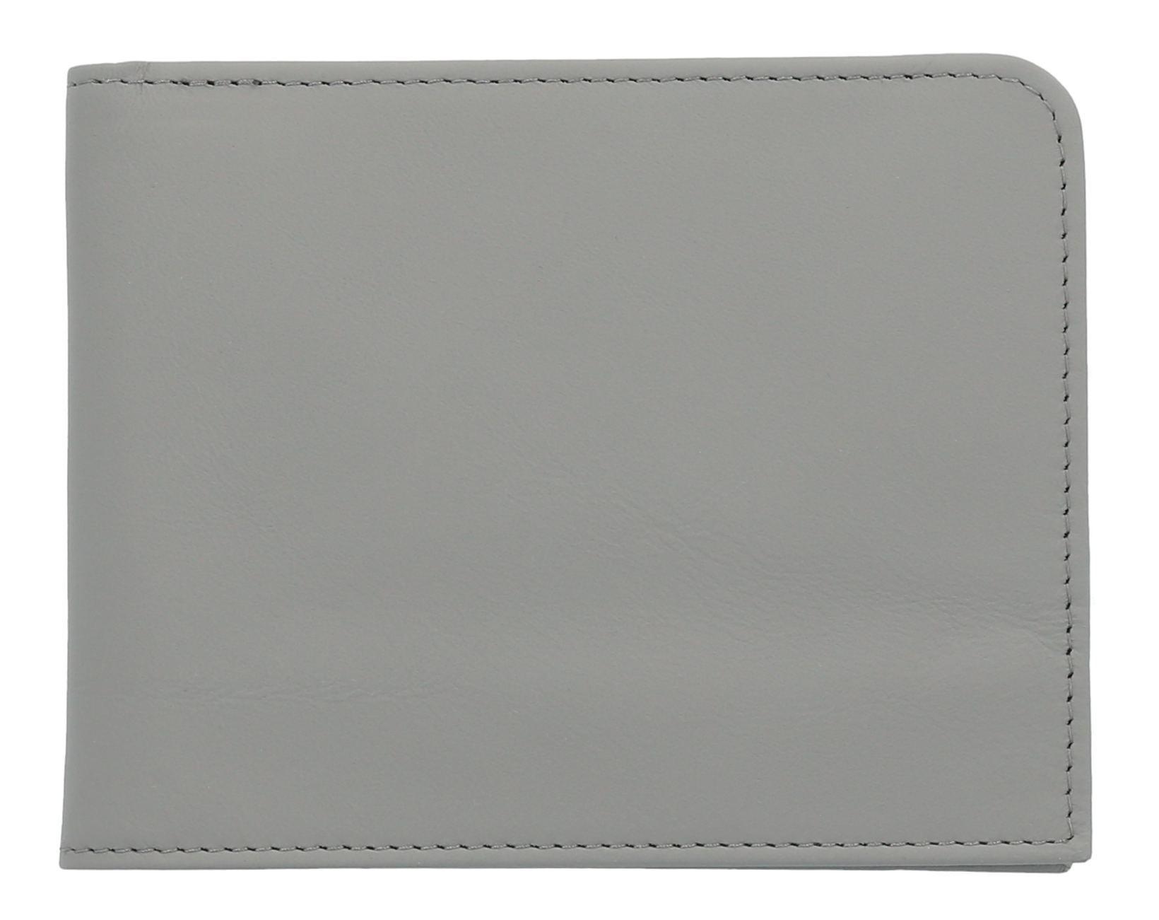 Geldbörse silbergrau, Rindleder