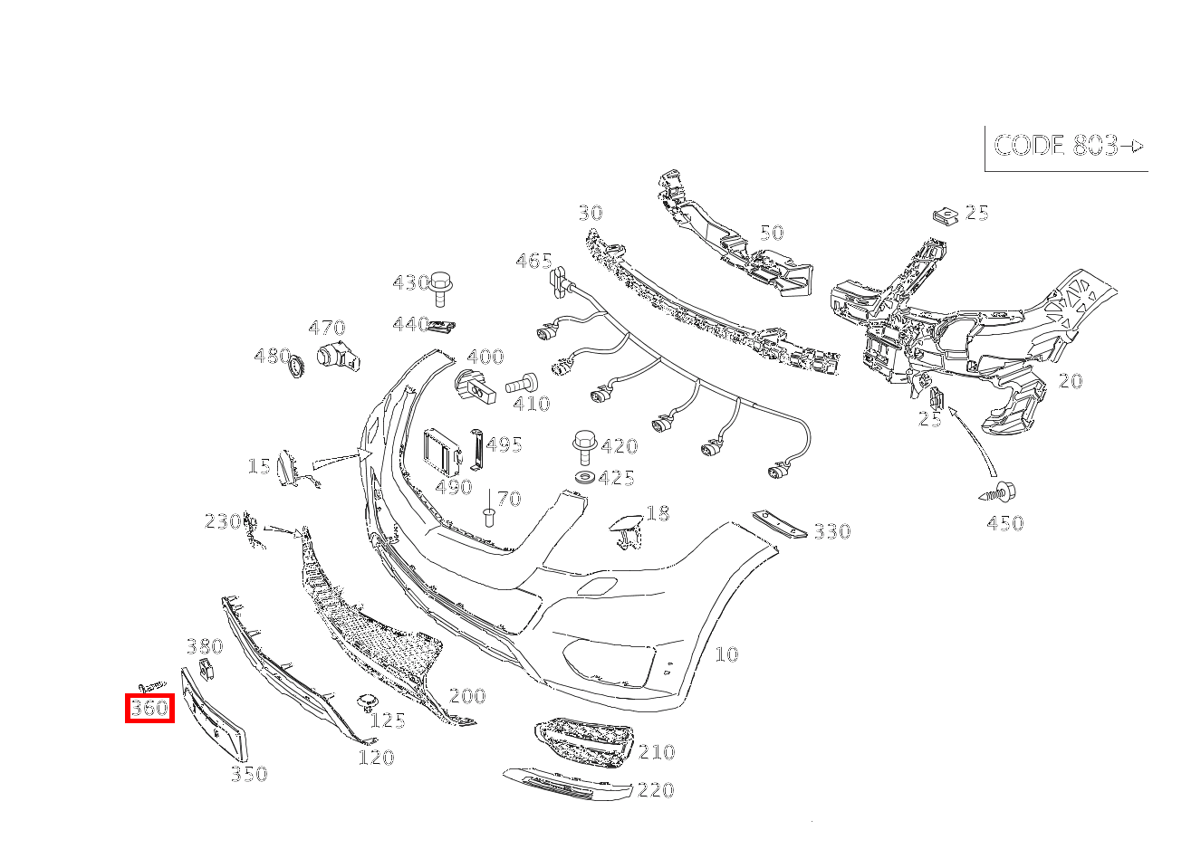 Sechsrundschraube Befestigung Kennzeichenblende; 5X16 GLK220BT 4M 204