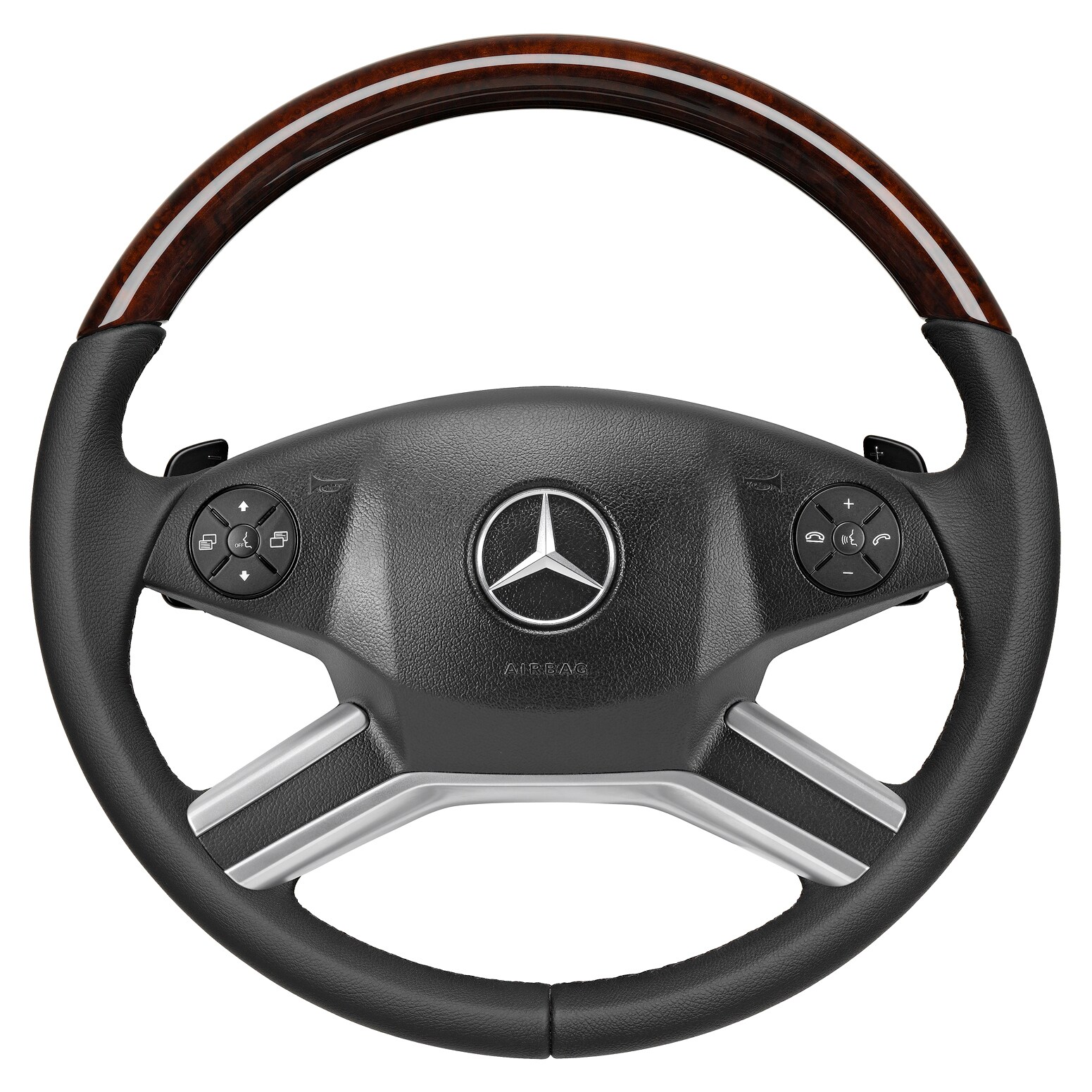 Holz-Leder-Lenkrad