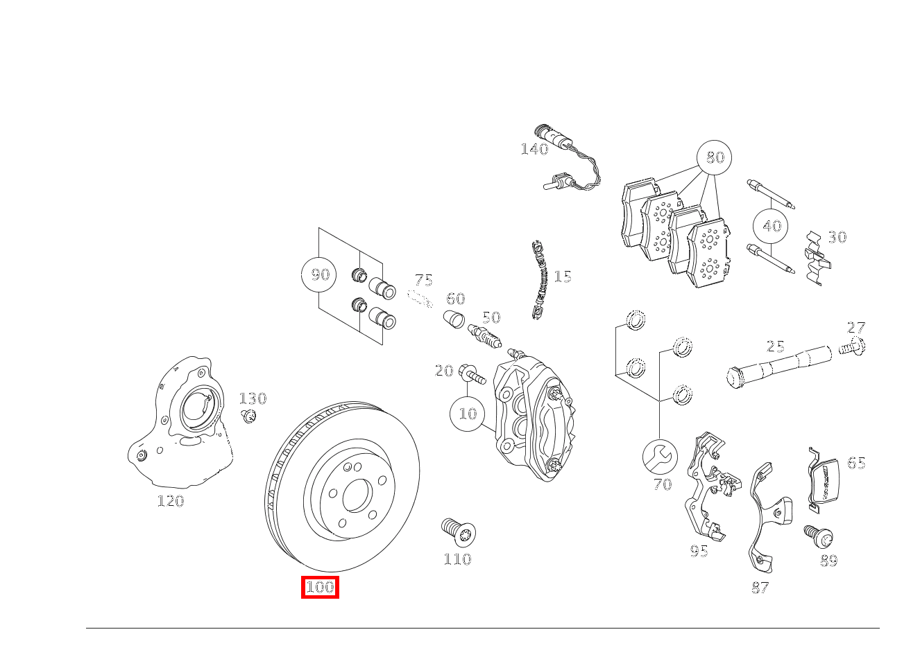 Bremsscheibe Vorderachse rechts CL 63 AMG COUPE 216 Bremsscheibe Vorderachse rechts CL 63 AMG COUPE 216