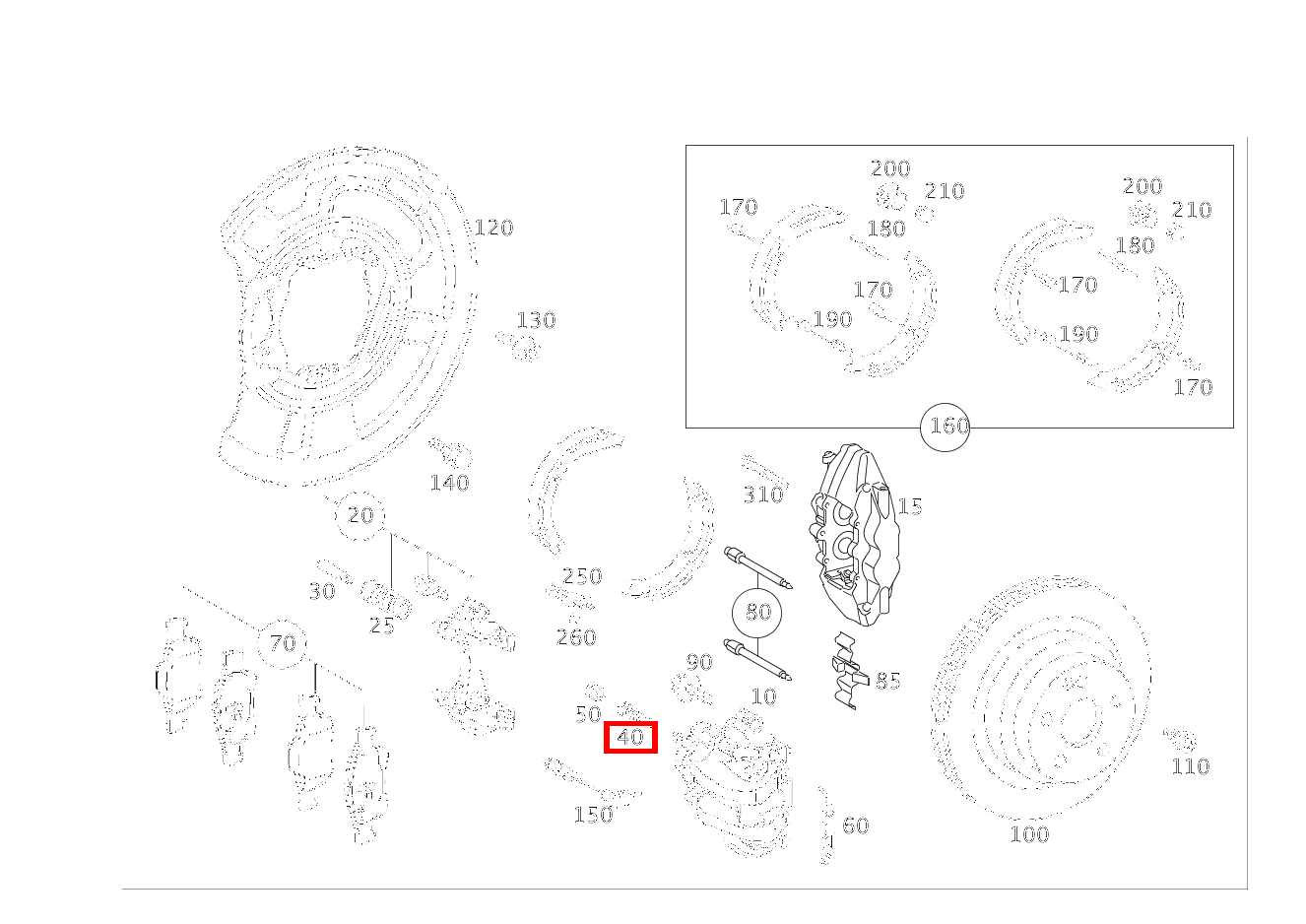 TEILESATZ ENTLUEFT.VENTIL Bremssattel CLS 63 AMG Coupé 219