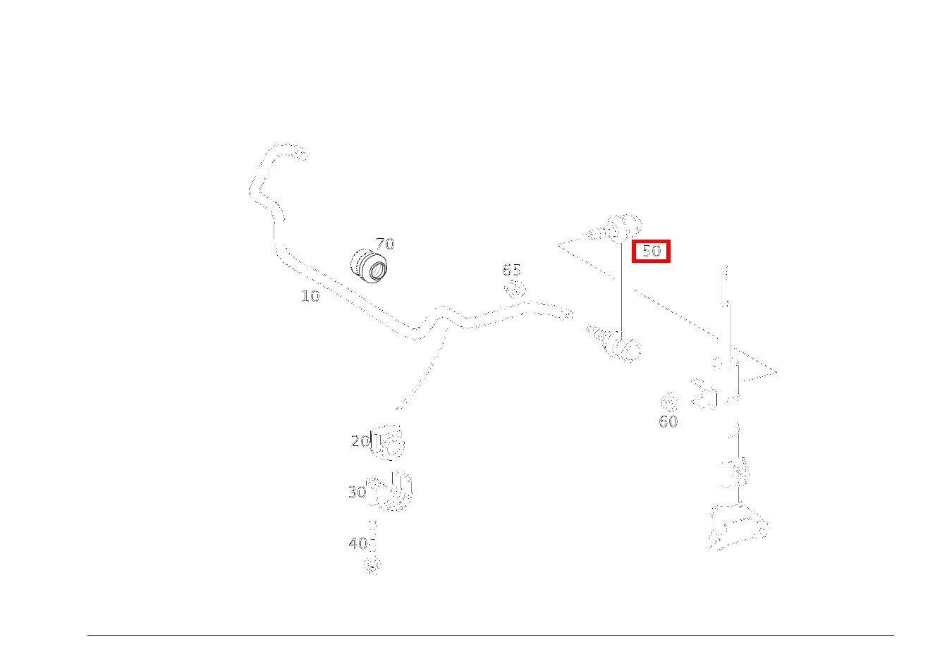 Drehstabgestänge DREHSTAB UND STOSSDAEMPFER VORN M 10 C 320 Sportcoupé 203