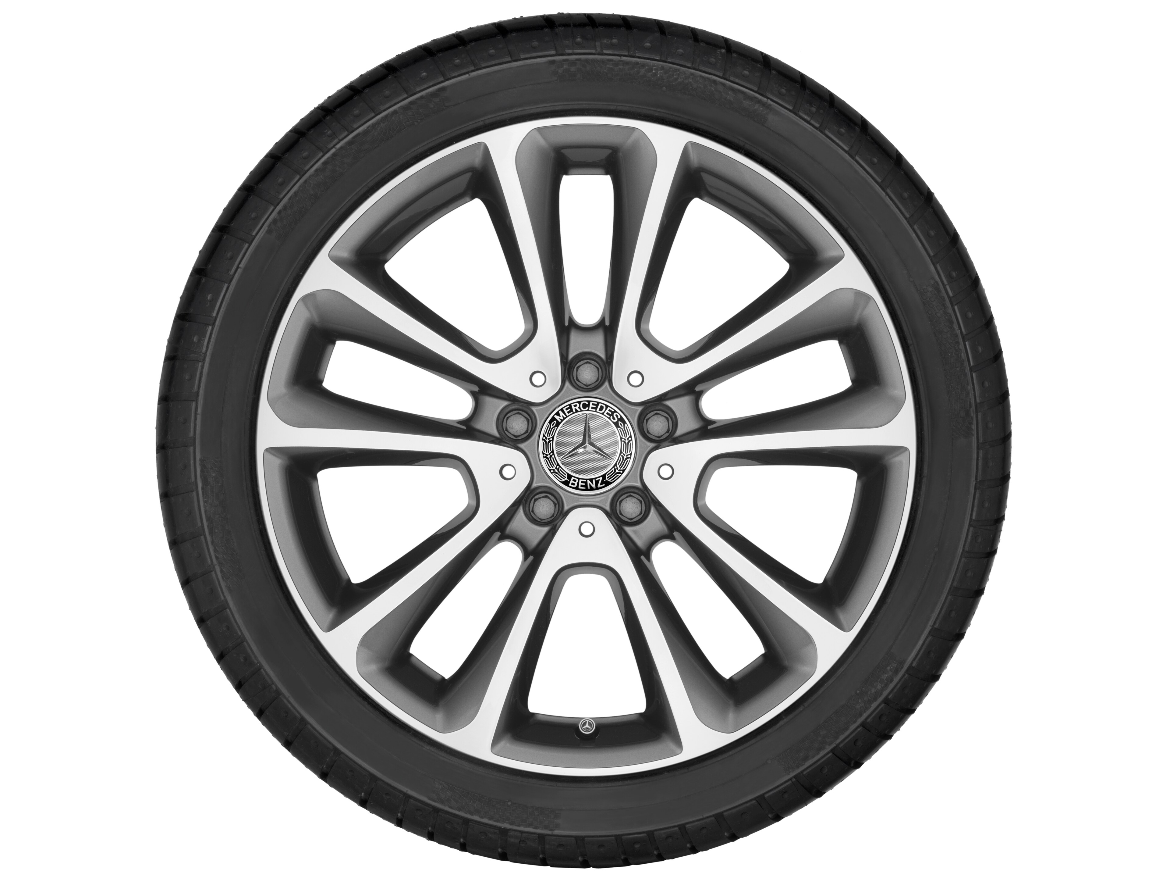 Mercedes-Benz - 5-Doppelspeichen-Rad, 45,7 cm (18 Zoll), glan 5-Doppelspeichen-Rad, 45,7 cm (18 Zoll), glan
