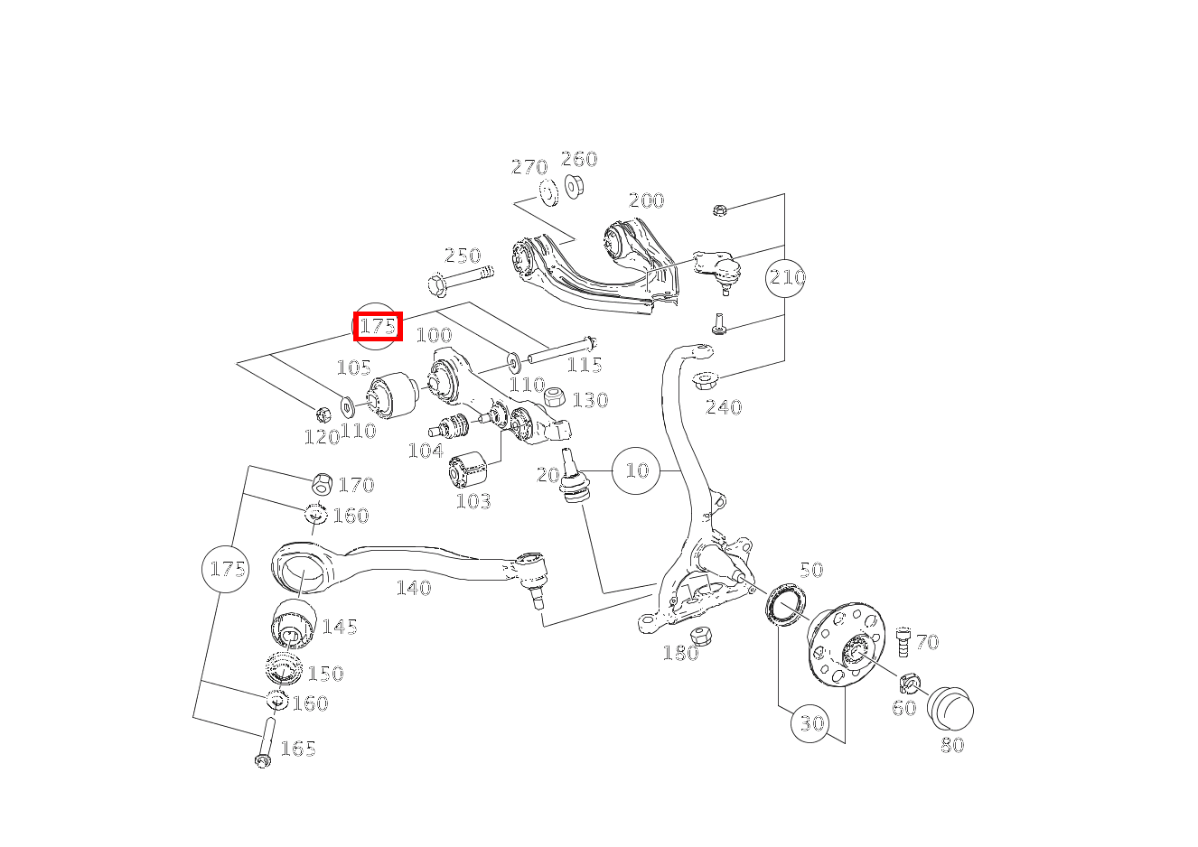 TEILESATZ BOLZEN TEILESATZ CLS 55 AMG 219