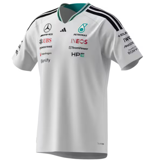 T-Shirt Herren, Fahrer Authentic, Mercedes-AMG F1 weiß T-Shirt Herren, Fahrer Authentic, Mercedes-AMG F1 weiß