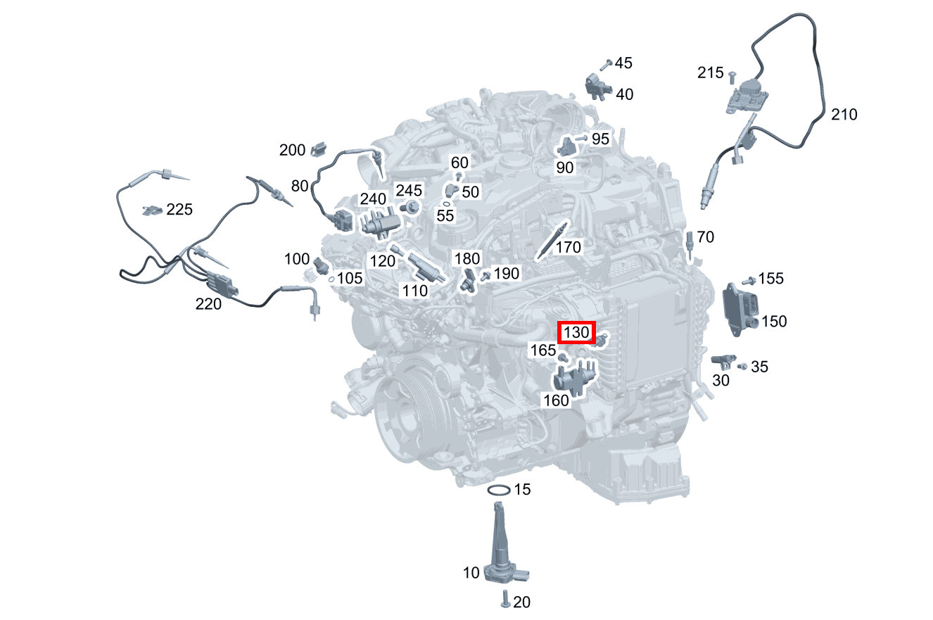 Temperatursensor In Ladeluftkühler A 220 d Limousine 177
