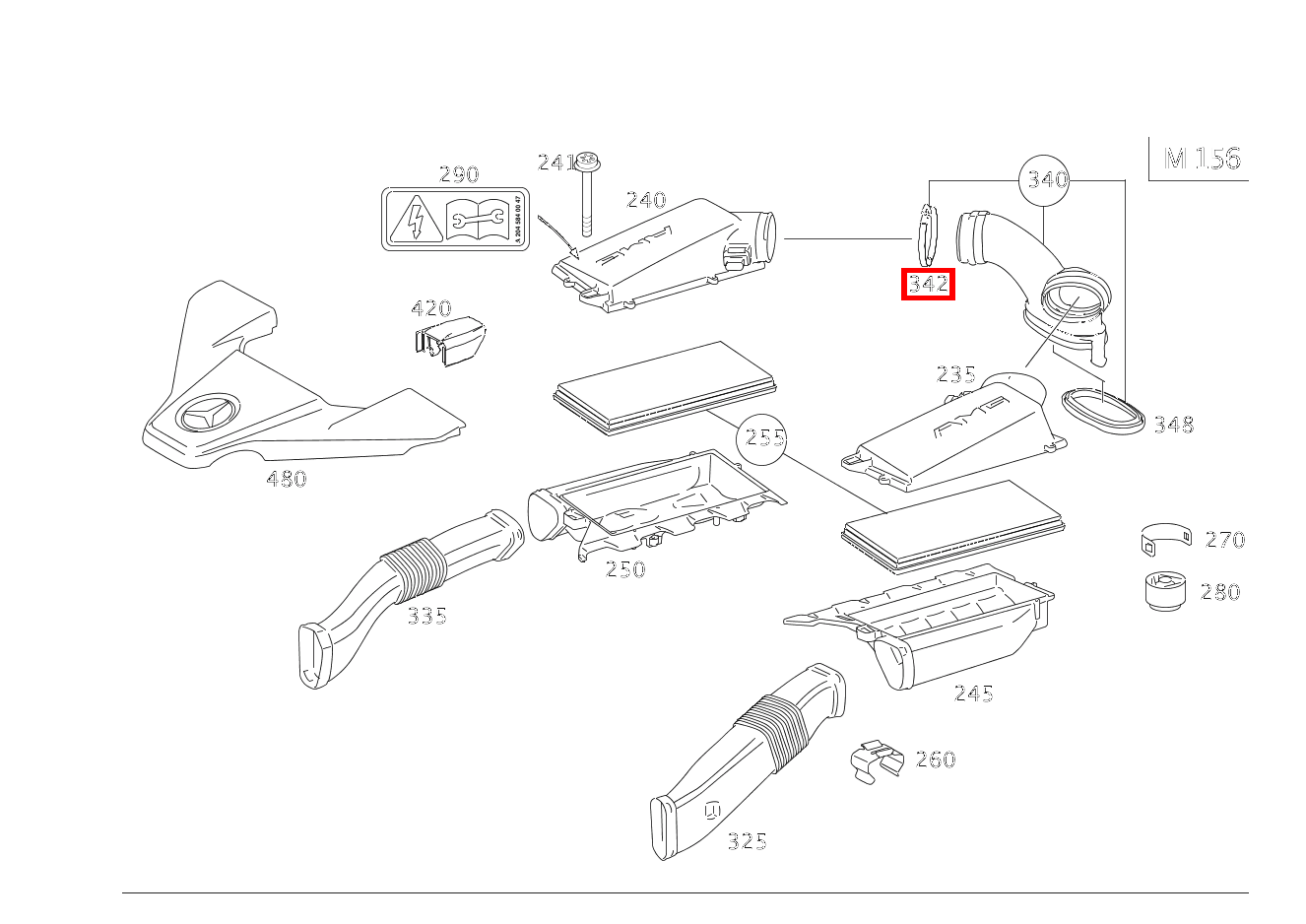 Schelle LUFTSAUGROHR AN LUFTFILTER; 80-100 MM S63L AMG 221 Schelle LUFTSAUGROHR AN LUFTFILTER; 80-100 MM S63L AMG 221