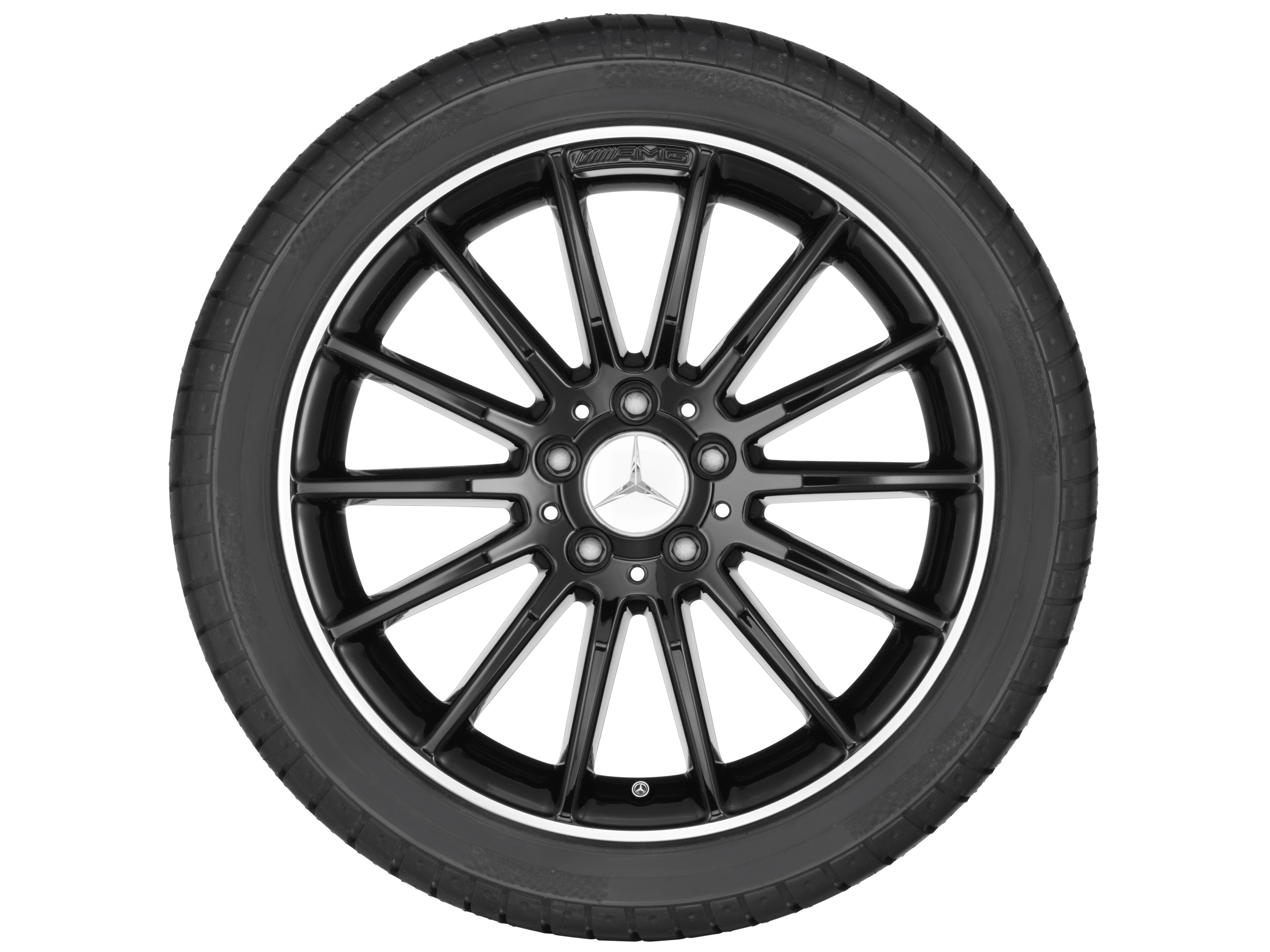 AMG Vielspeichen-Rad, Felgenhorn glanzgedreht