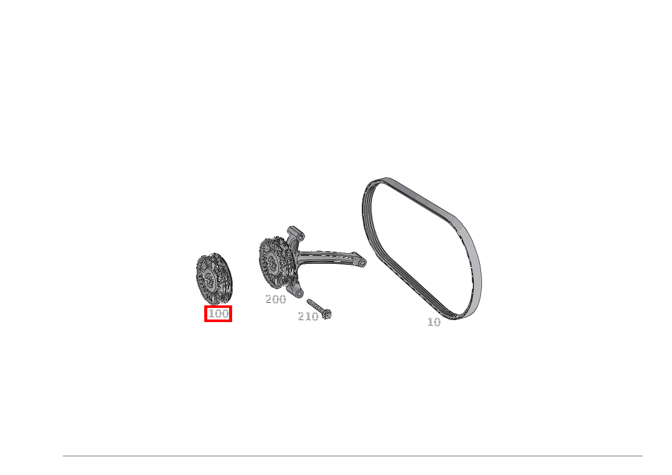 Umlenkrolle An Generator SLK 300 Roadster 172