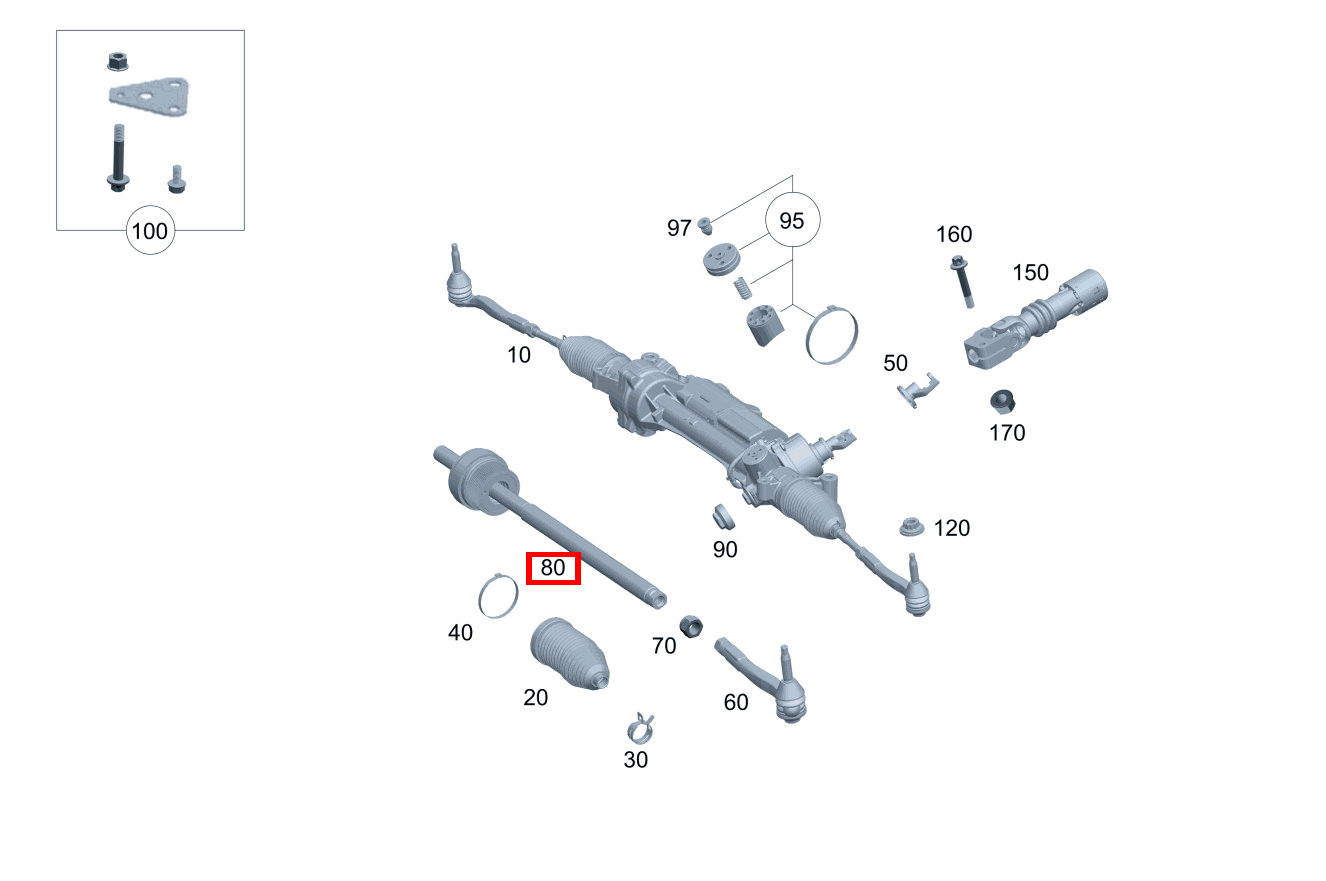 Spurstange Innen links und rechts E 200 T-Modell 213 Spurstange Innen links und rechts E 200 T-Modell 213