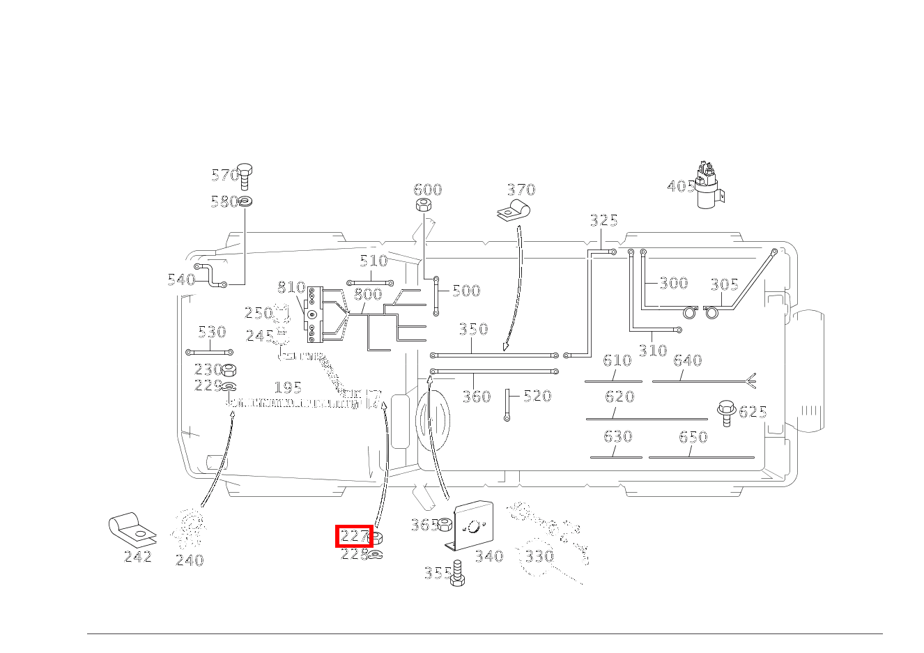 Sechskantmutter STARTERLEITUNG AN GETRIEBE; M5 G3504X42850 463