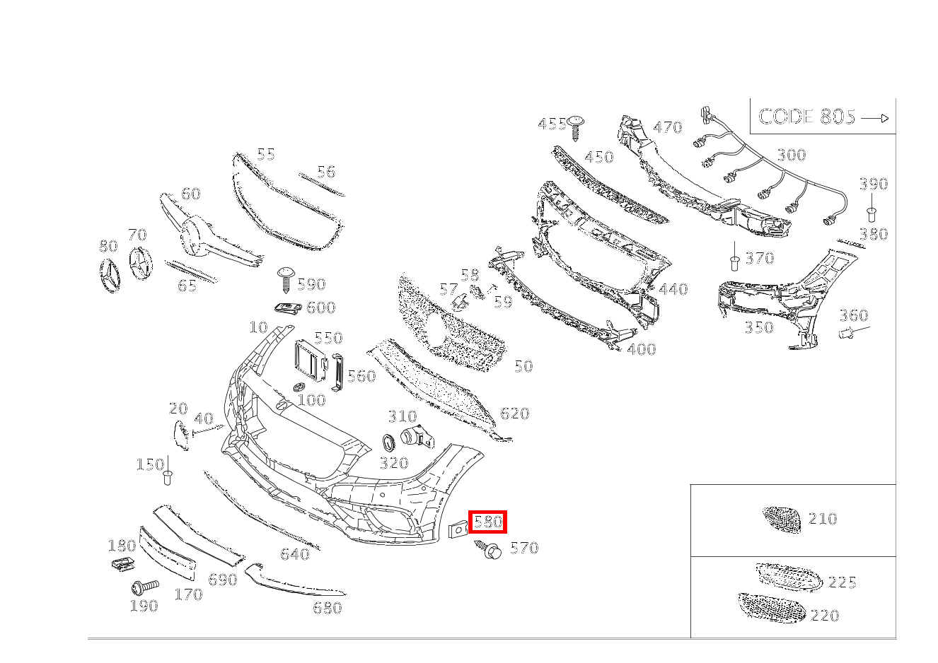 CLIPSMUTTER BLECHSCHRAUBE STOSSFAENGER AN HALTER MOTORRAUMVERKLEIDUNG CLS 250 Shooting Brake BlueTEC 4MATIC 218
