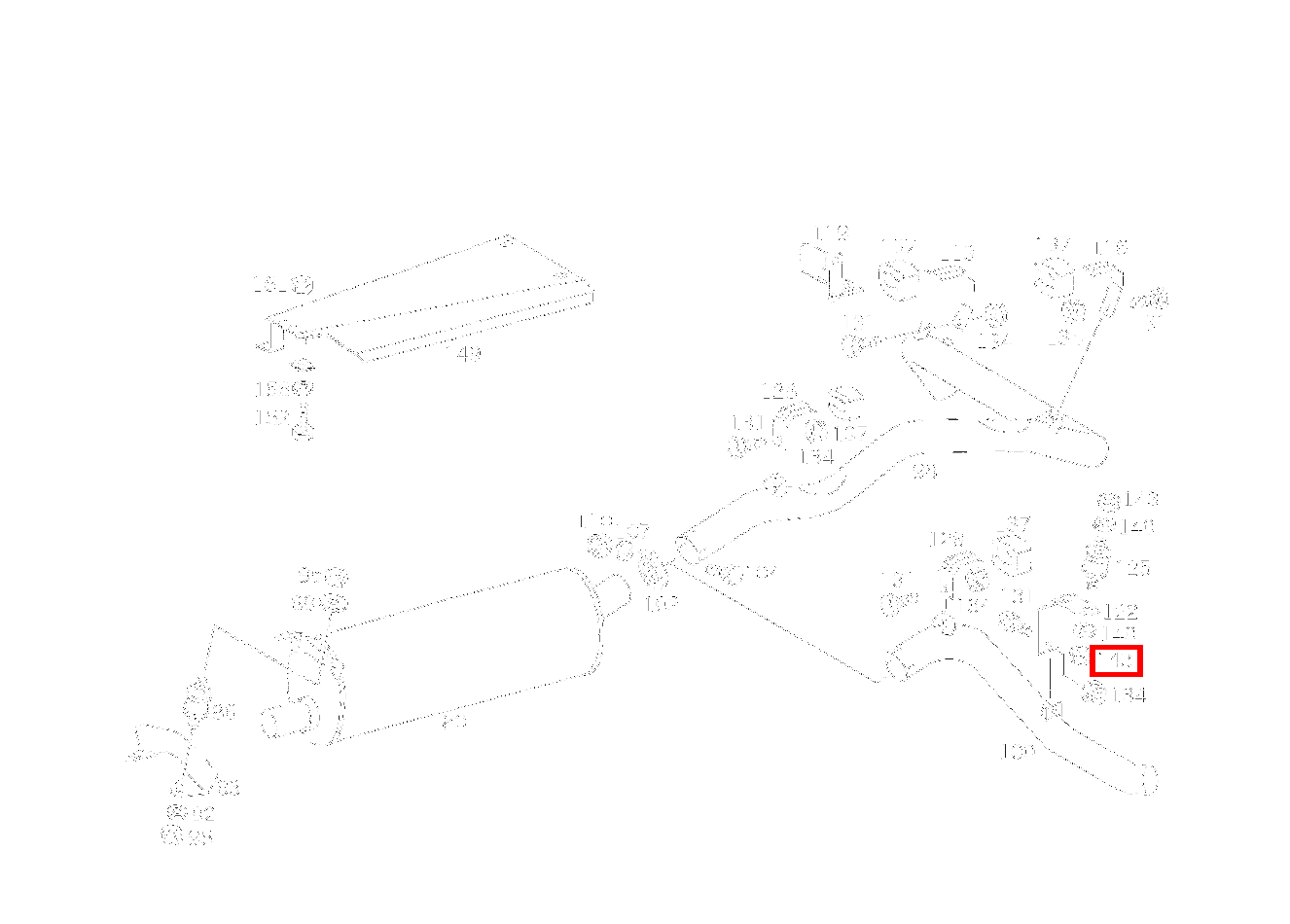 Sechskantmutter AUSPUFFROHR HINTEN AN LAENGSTRAEGER; M8 250 GD 461