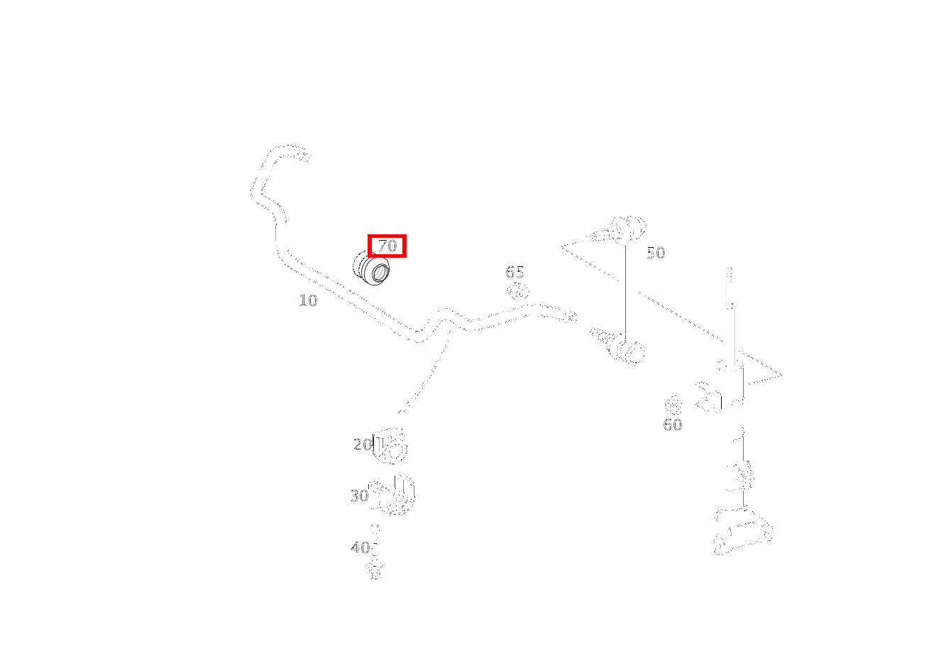 STAUBSCHUTZMANSCHETTE FUER GUMMILAGER VORN E 200 T-Limousine 210