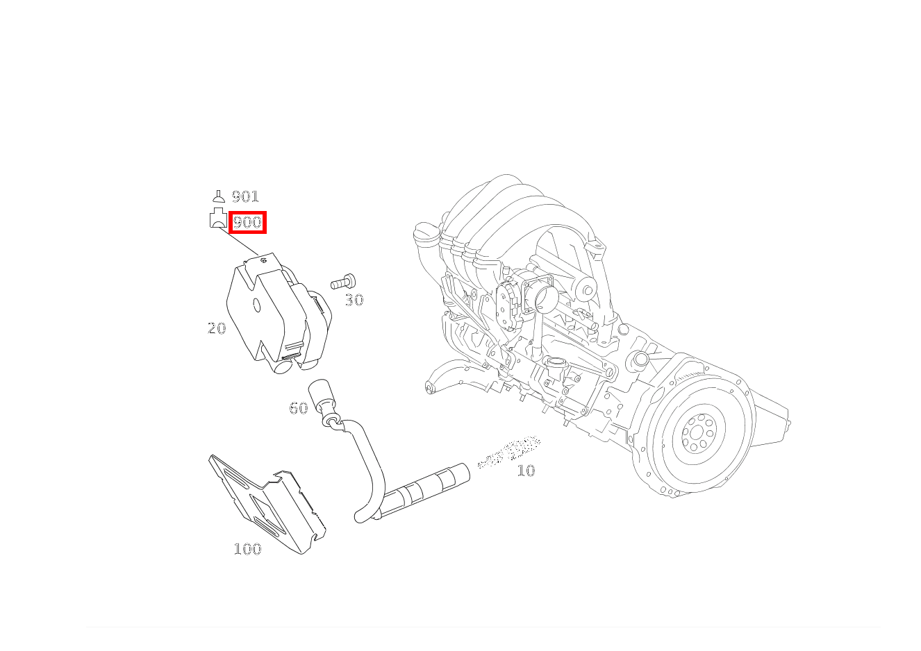 Stecker ZUENDSPULE 2 T1/2; 3-PIN SLK2.8 B 200 Turbo Sports Tourer 245