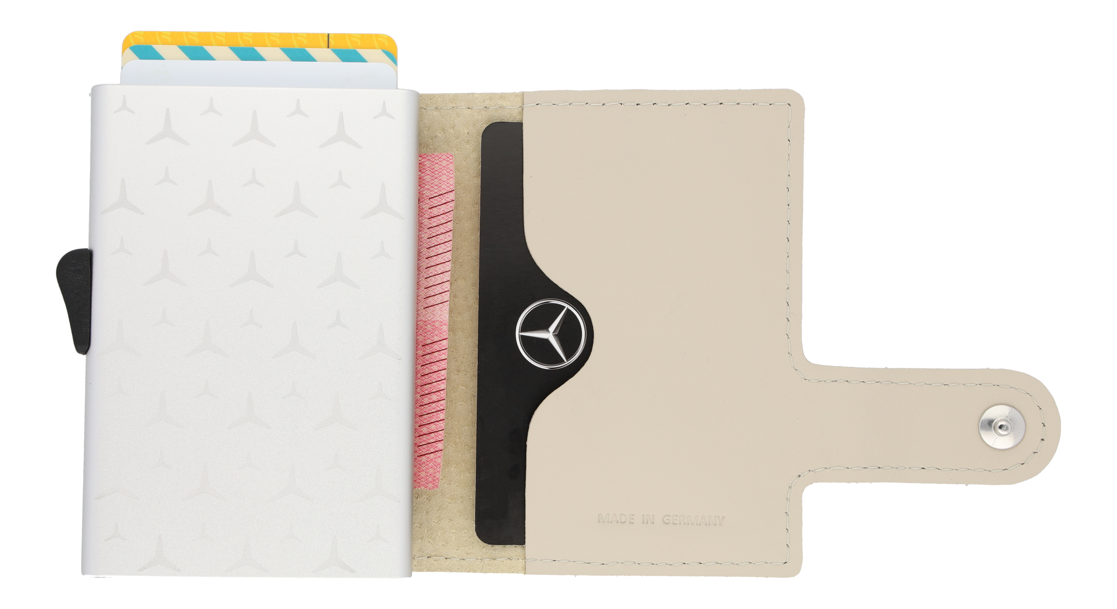 Mini-Geldbörse macchiatobeige, Rindleder