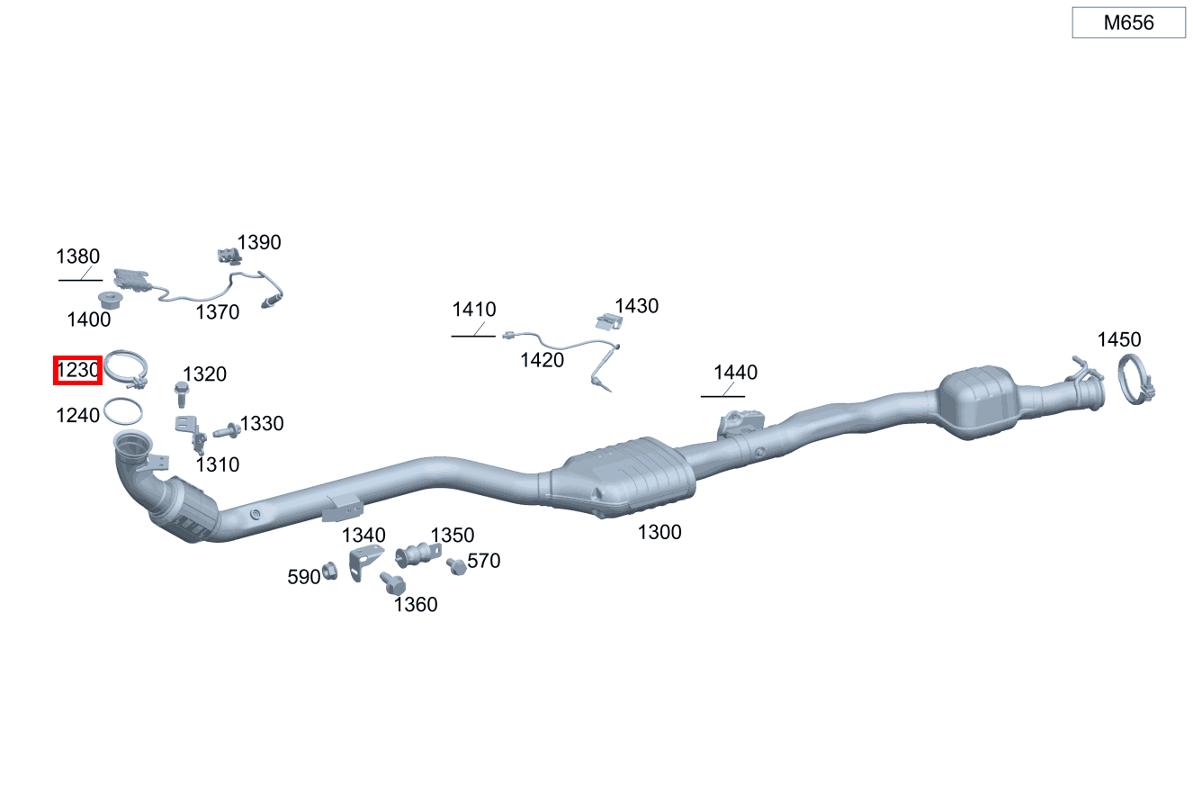 Rohrschelle Abgasanlage Befestigung Abgasleitung GLC 400 d 4MATIC Coupé 253