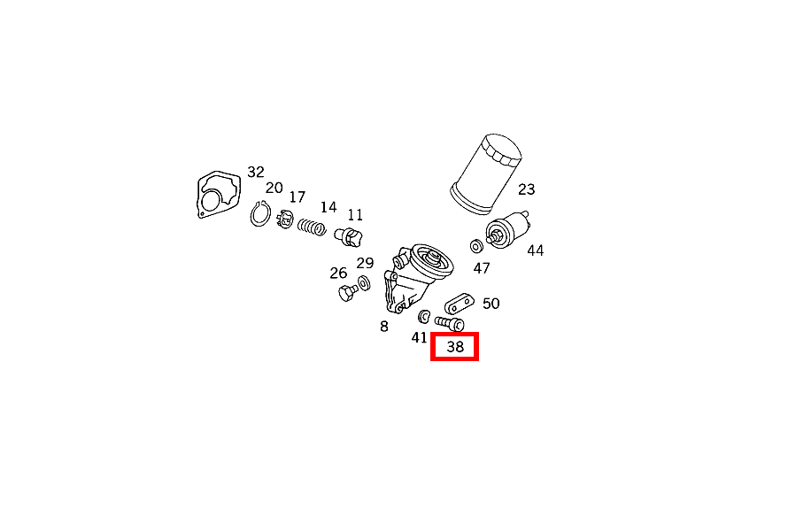 Zylinder-Schraube OELFILTER AN ZYLINDERKURBELGEHAEUSE; M8X30-10.9 190 E 2.6 Limousine 201 Zylinder-Schraube OELFILTER AN ZYLINDERKURBELGEHAEUSE; M8X30-10.9 190 E 2.6 Limousine 201