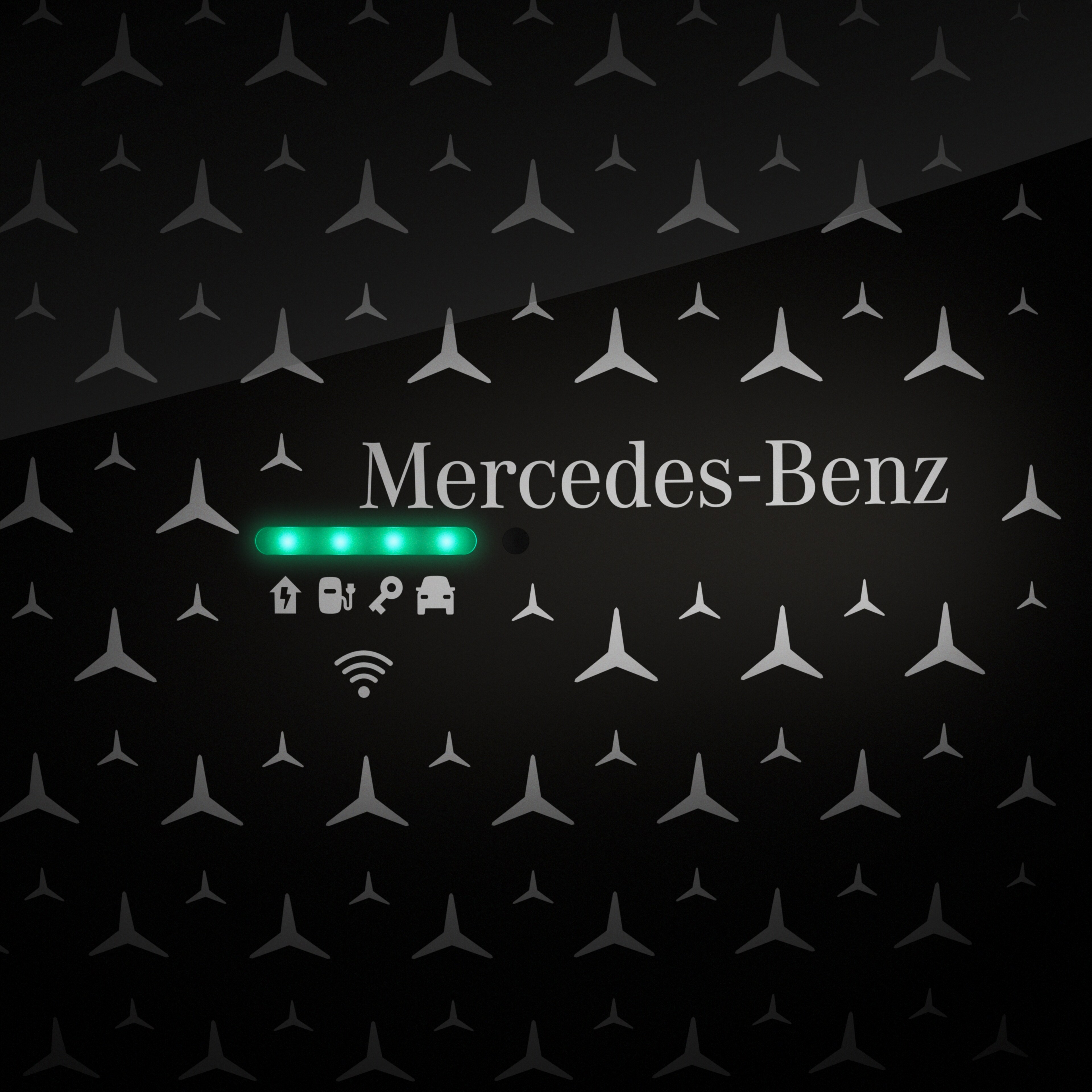 Mercedes-Benz Wallbox mit fest verbundenem Ladekabel, ECE
