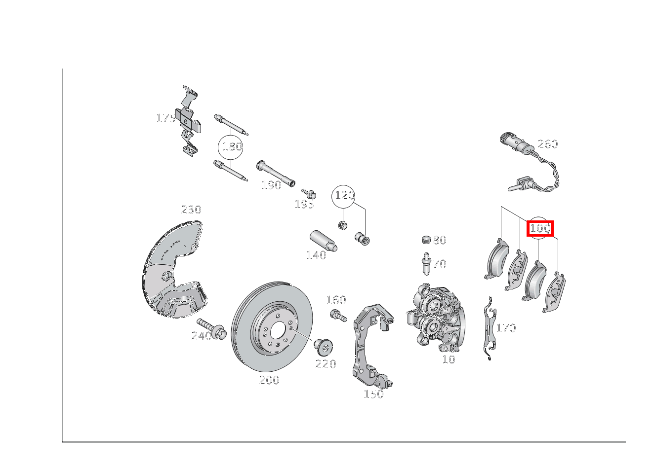 Teilesatz Bremsbelag Teilesatz GLS 500 4MATIC 166 Teilesatz Bremsbelag Teilesatz GLS 500 4MATIC 166