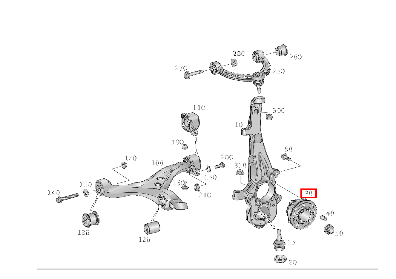 Radlager RECHTS ML 250 BT 166 Radlager RECHTS ML 250 BT 166