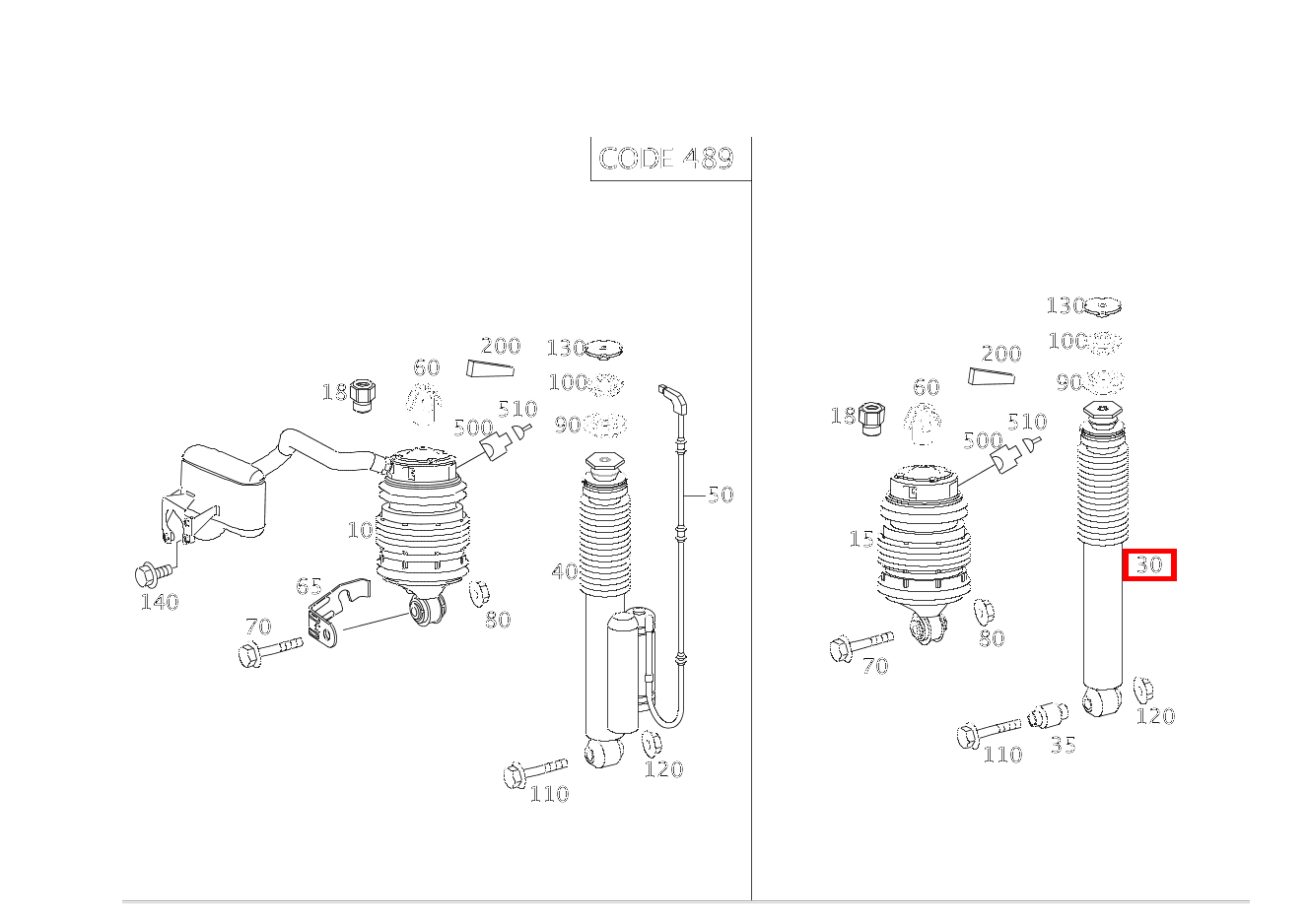 Stossdämpfer LINKS UND RECHTS E 280 CDI T-Modell 213 Stossdämpfer LINKS UND RECHTS E 280 CDI T-Modell 213