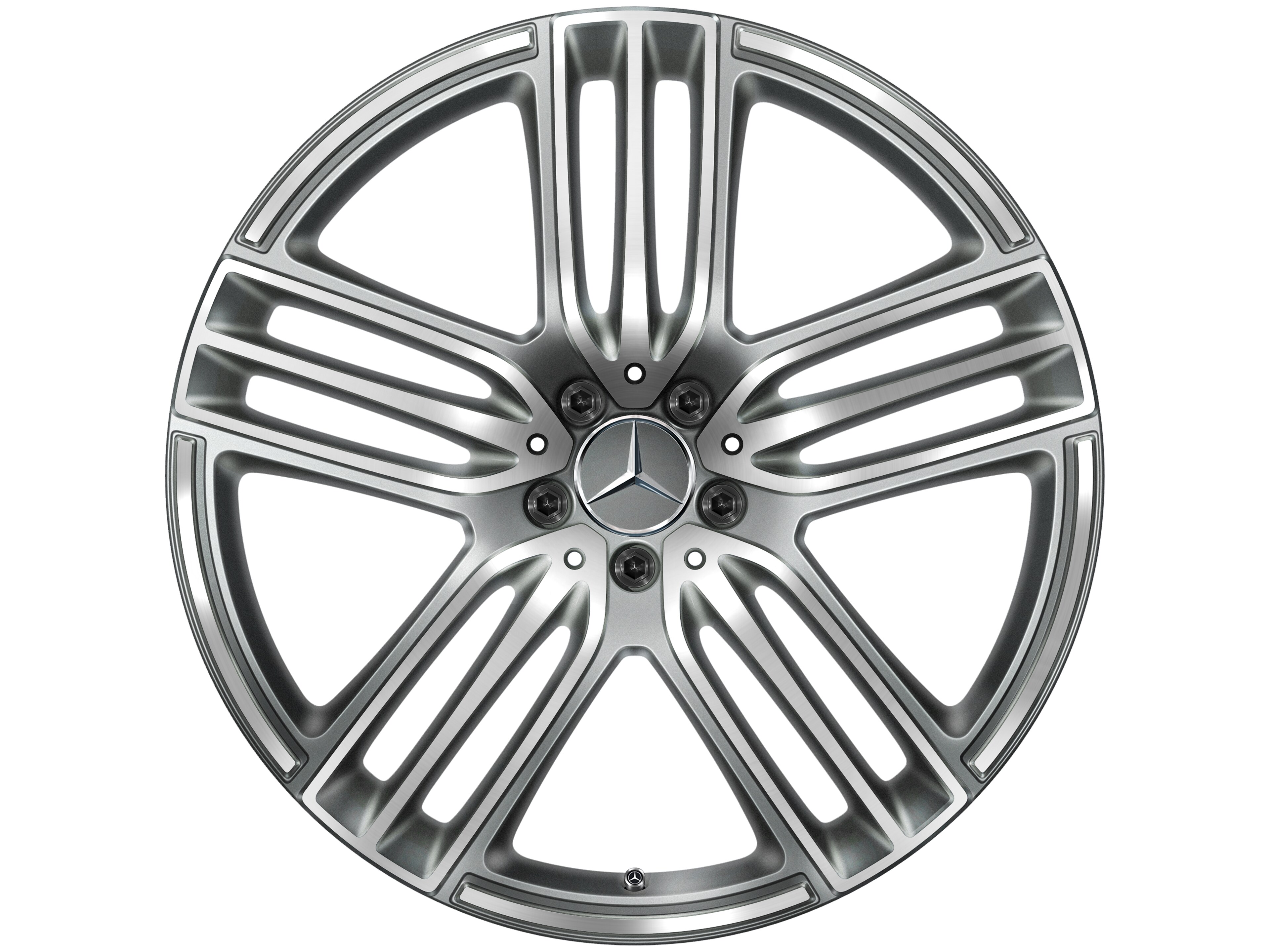 5-Tripel-Speichen-Rad, 53,3 cm (21 Zoll), gla