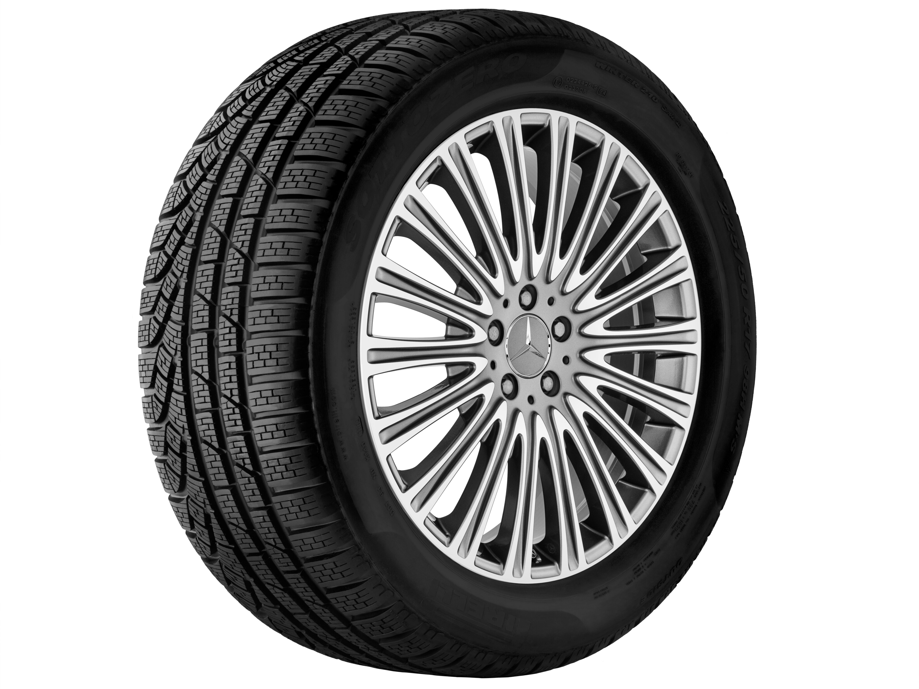 Vielspeichen-Rad, 50,8 cm (20 Zoll), glanzgedreht