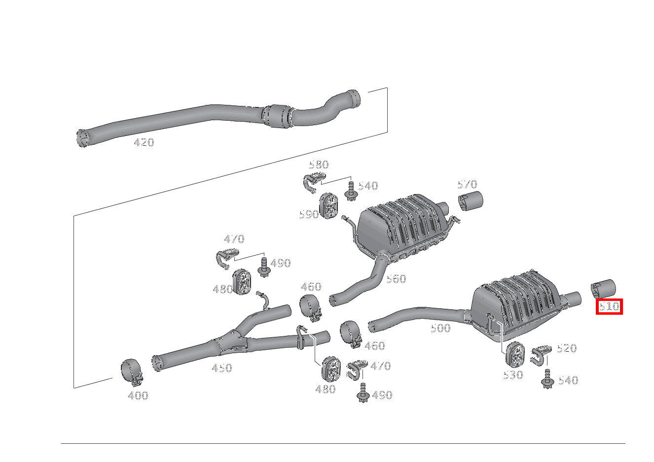 Endrohrblende AUSPUFFROHR HINTEN LINKS SLK350 BE 172 Endrohrblende AUSPUFFROHR HINTEN LINKS SLK350 BE 172