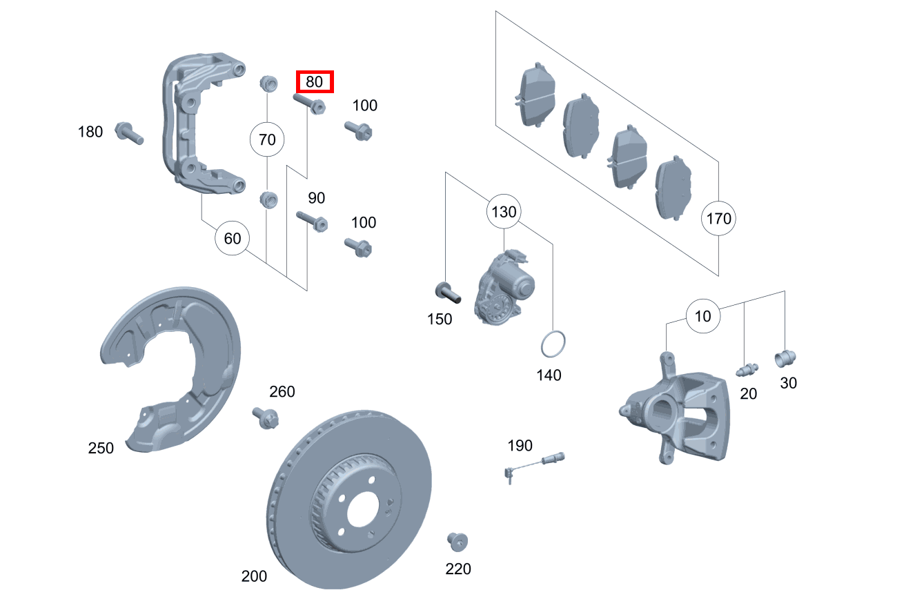 Führungshülse Oben links und rechts Mercedes-AMG CLS 53 4MATIC+ 257