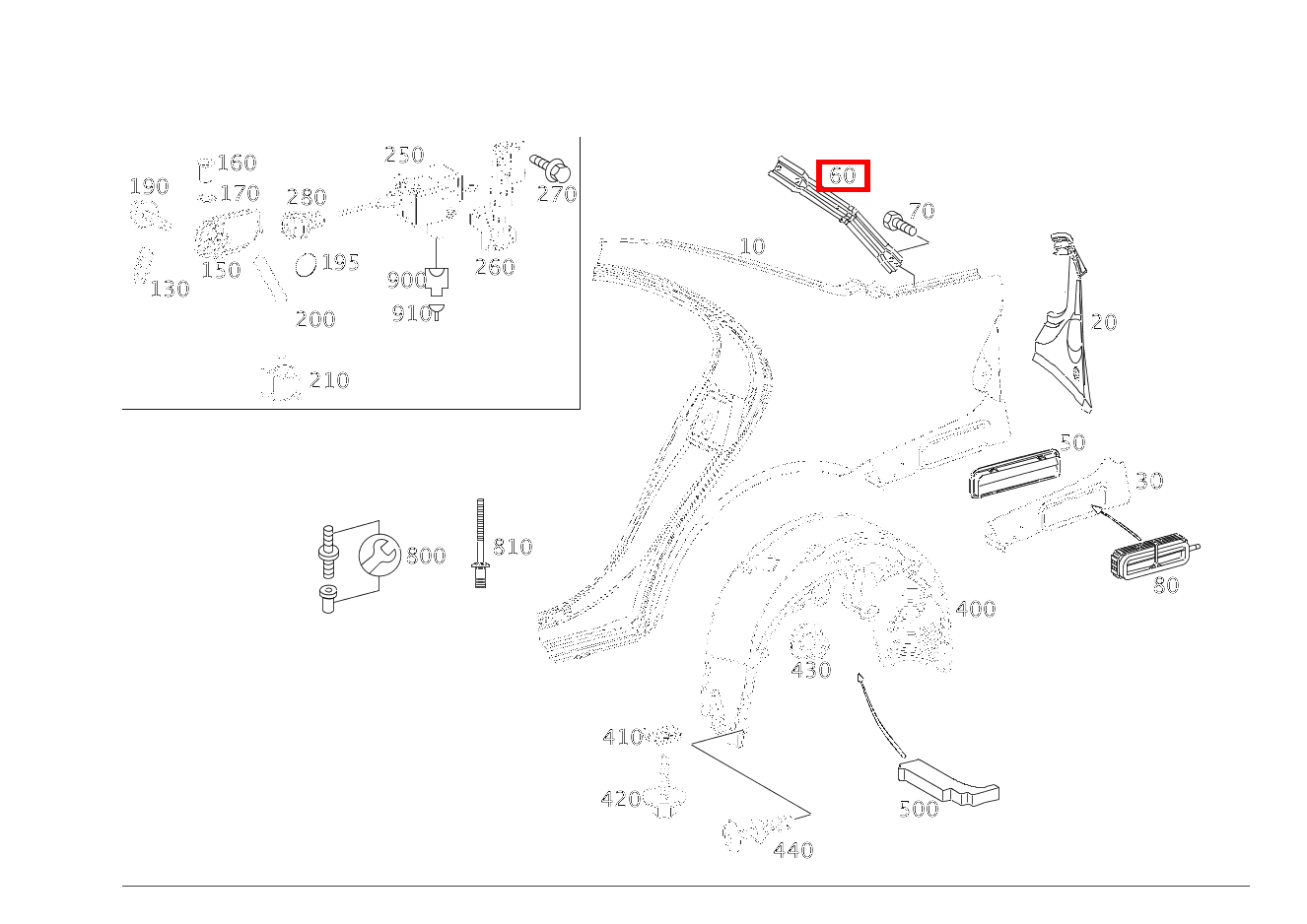 Strebe RECHTS E 280 4MATIC Limousine 211