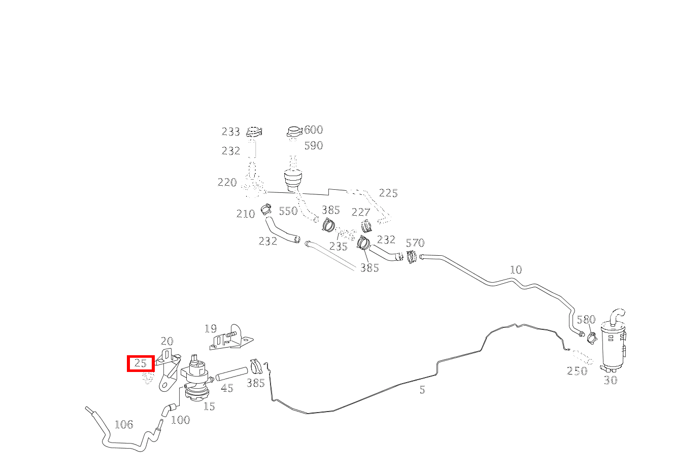 Sechskantmutter BEFESTIGUNG HALTER S 350 L 4-MATIC 220